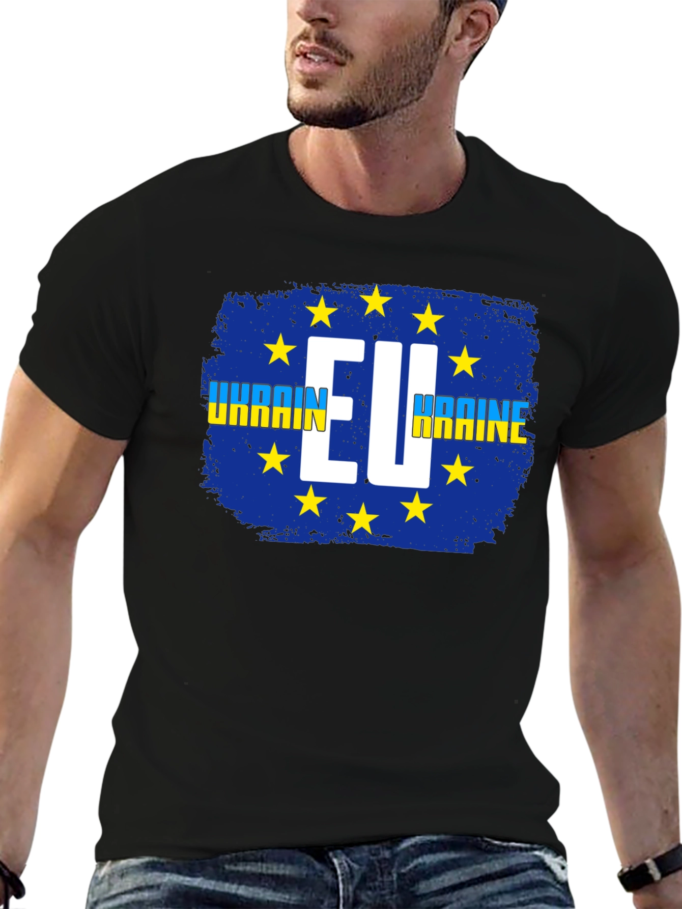 Ukraine EU Flag T-Shirt