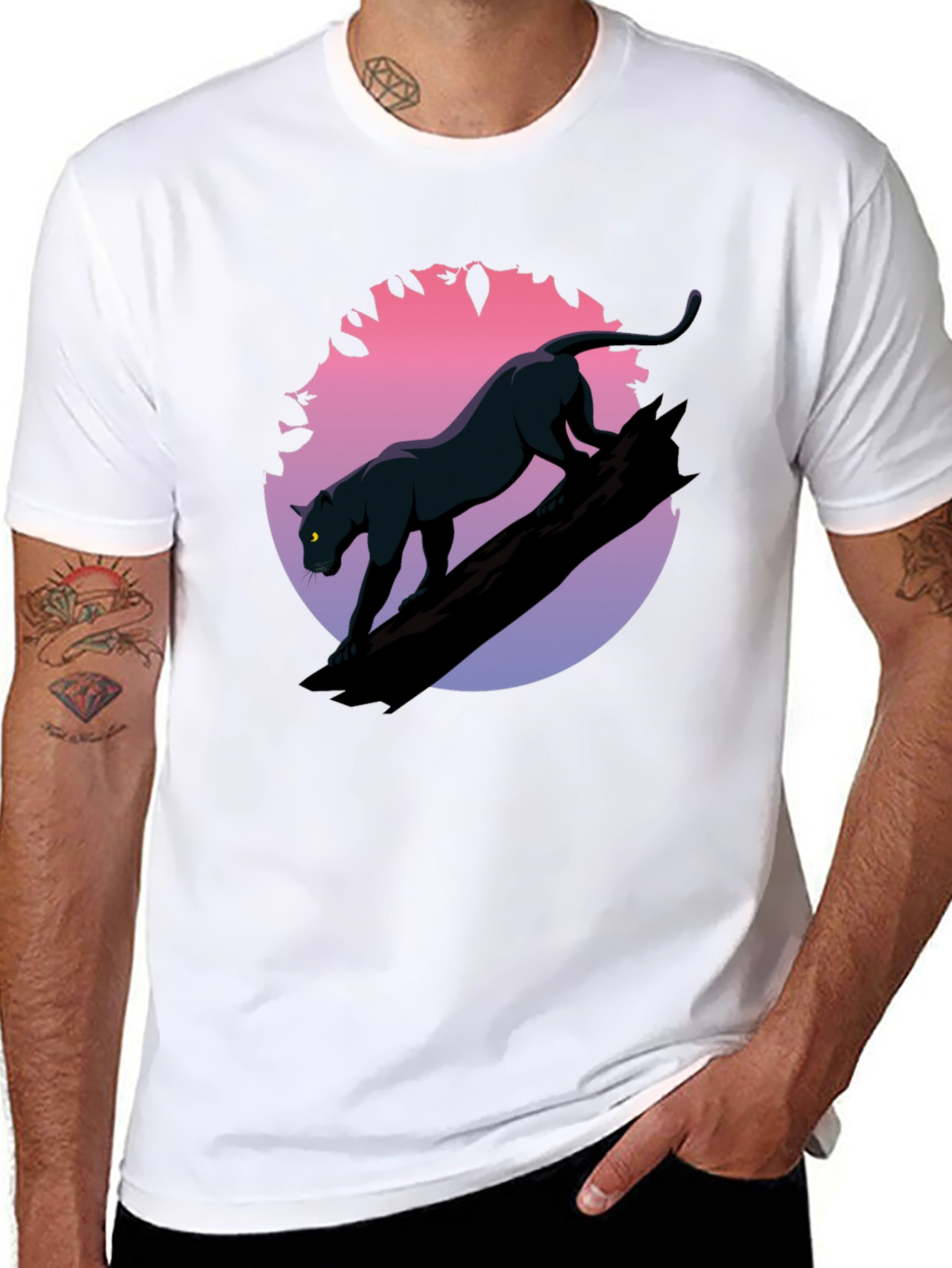 Black Panther Graphic Tee - Stylish Mens T-Shirt