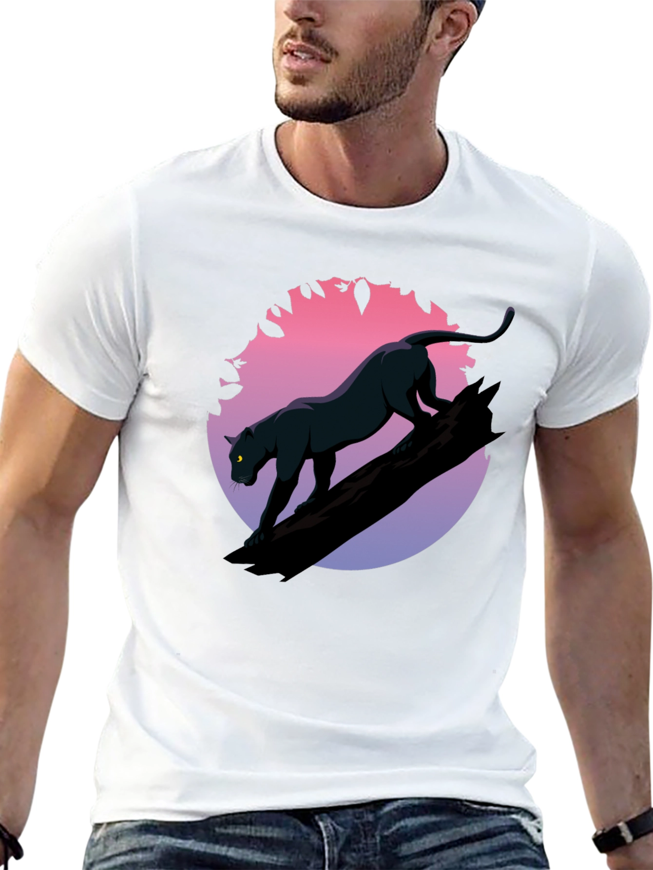 Black Panther Graphic Tee - Stylish Mens T-Shirt