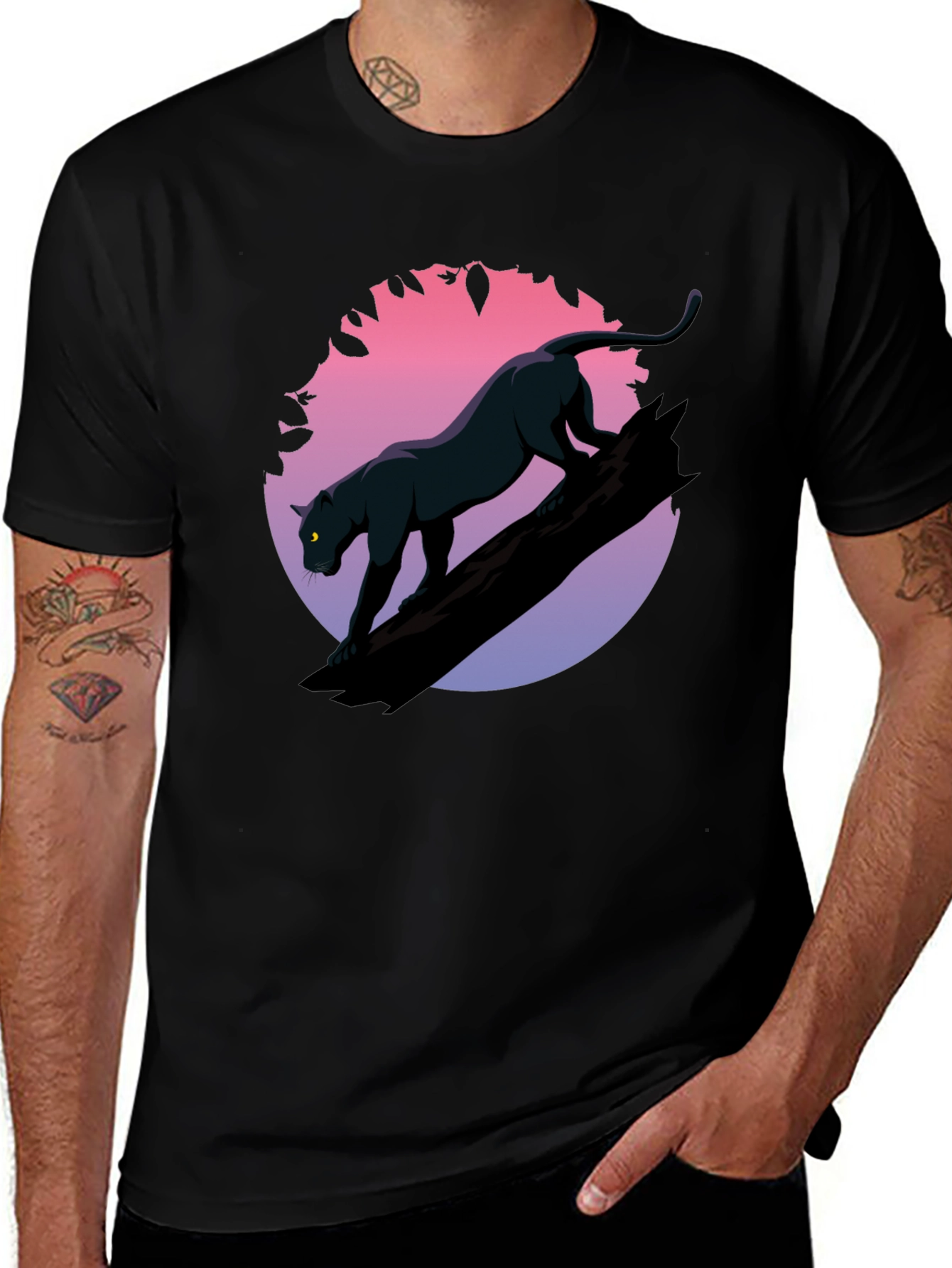 Black Panther Graphic Tee - Stylish Mens T-Shirt