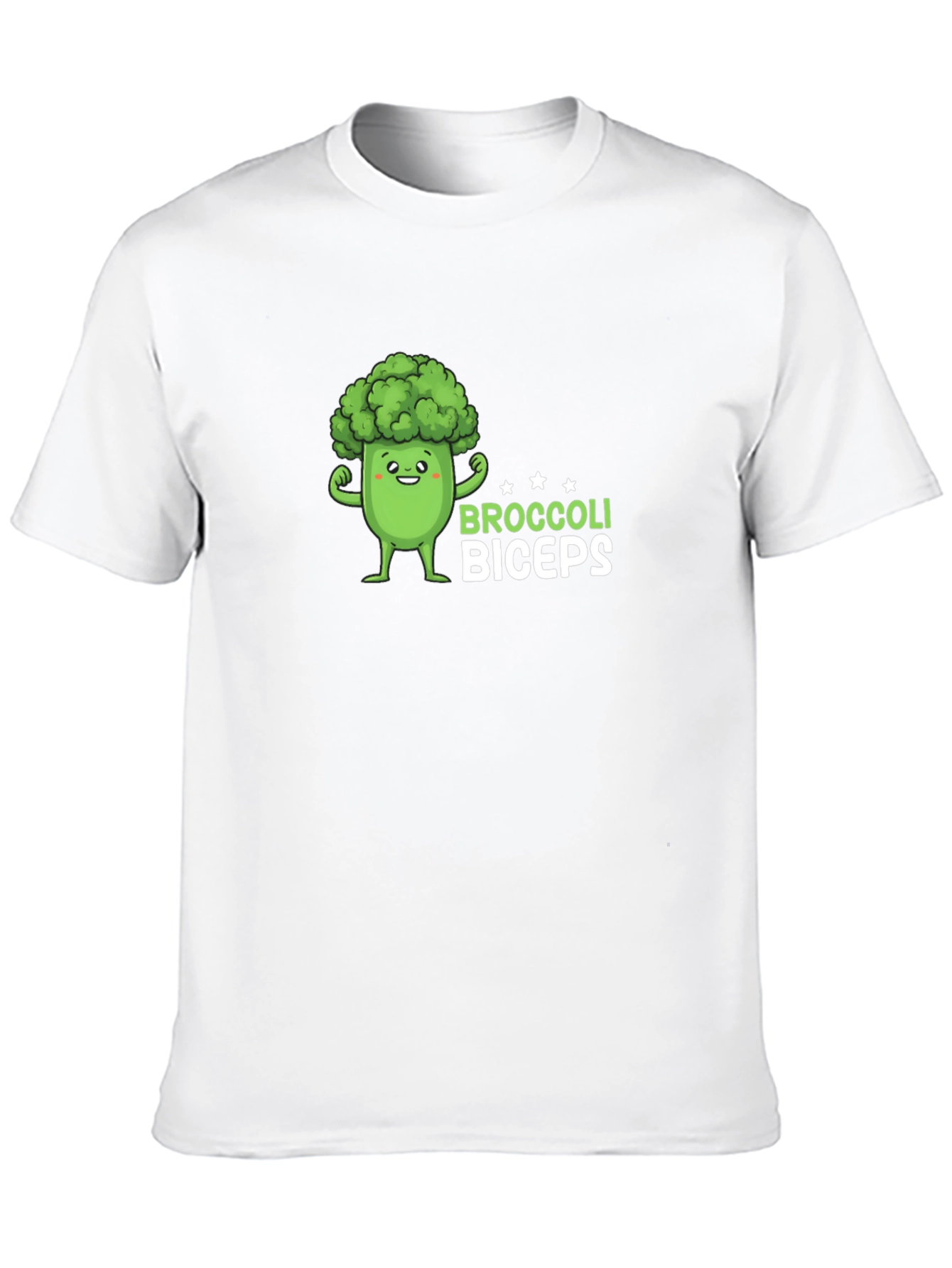 Broccoli Biceps Black T-Shirt - Funny Gym Tee