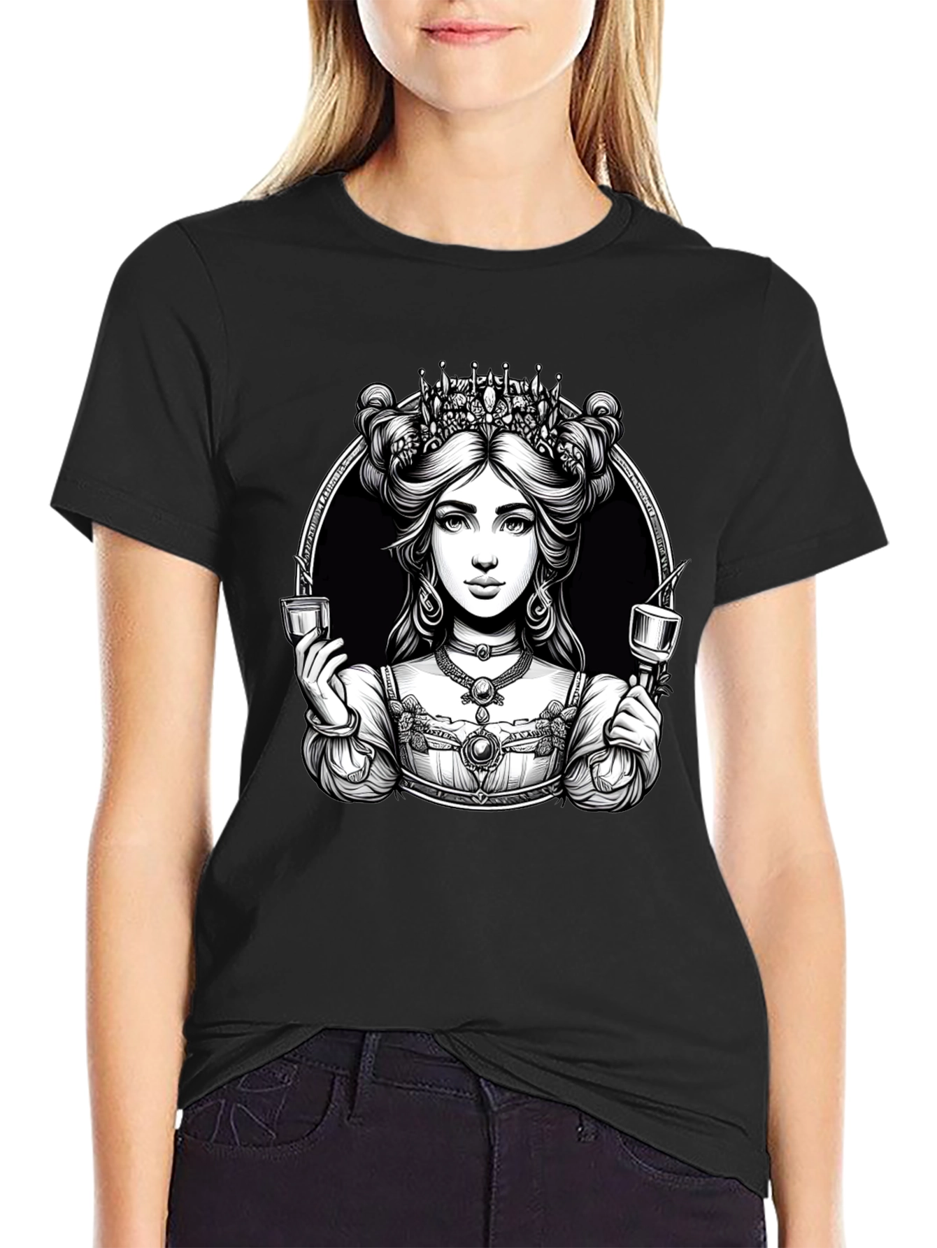 Queen Black T-Shirt - Stylish Graphic Tee