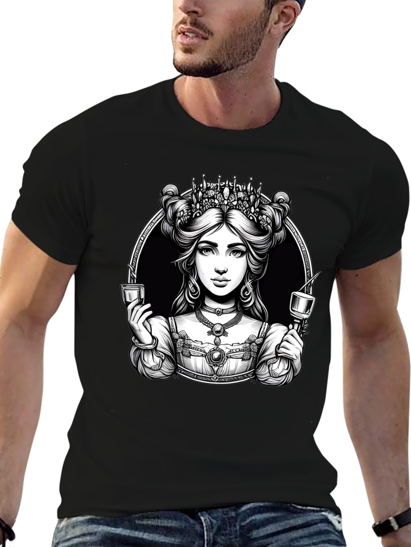 Queen Black T-Shirt - Stylish Graphic Tee