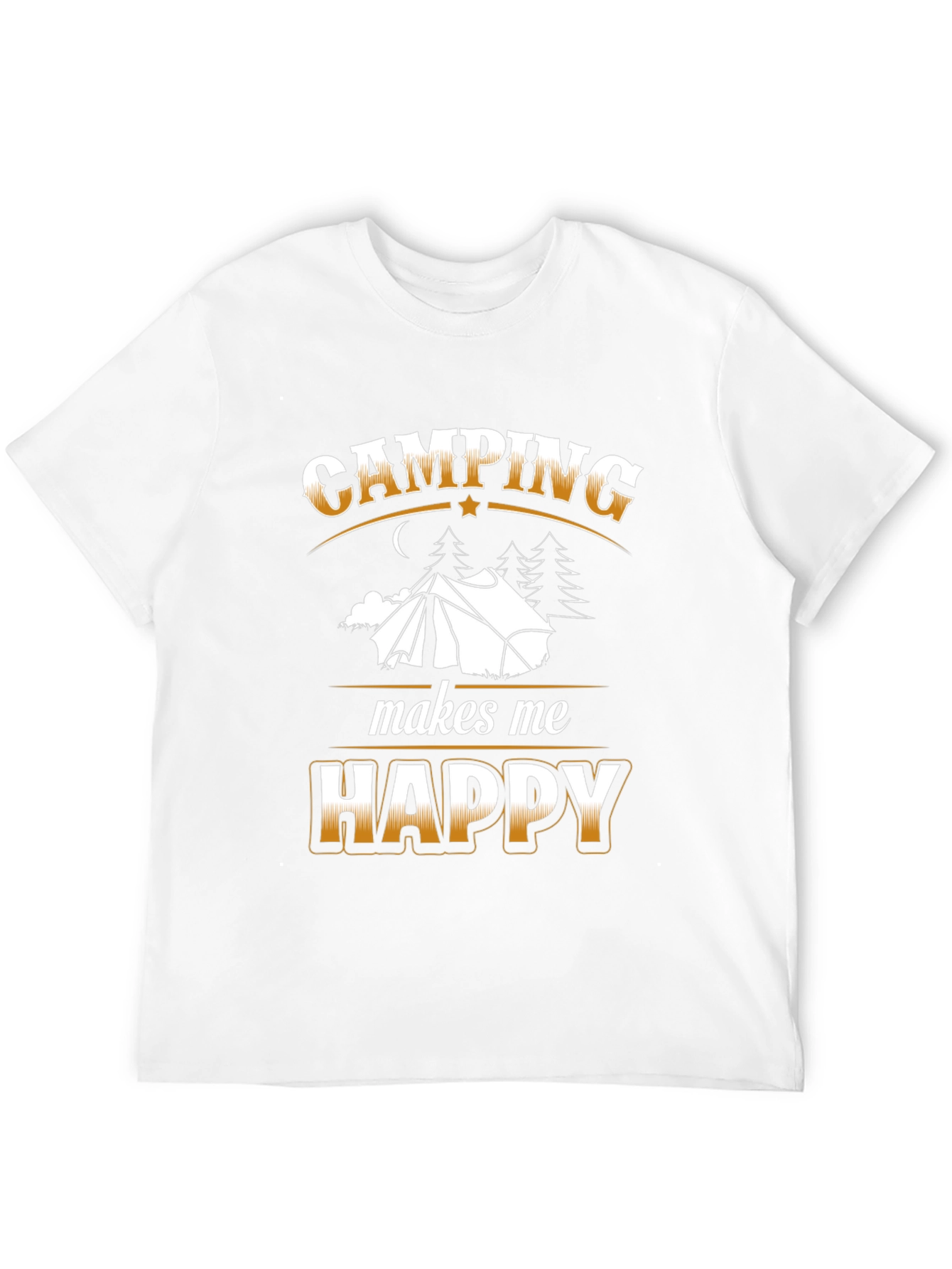 Camping Makes Me Happy Graphic T-Shirt