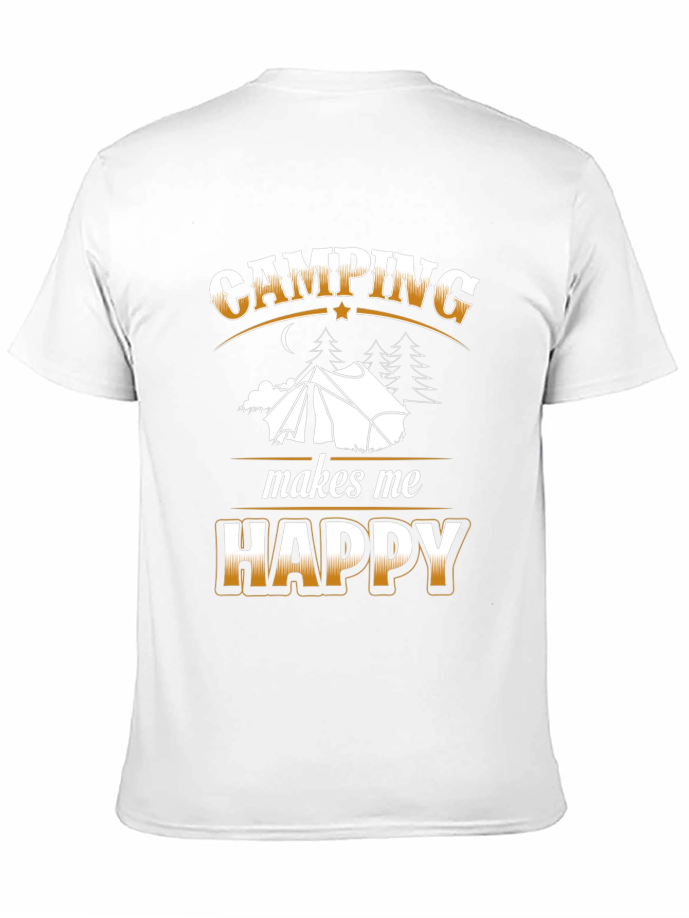Camping Makes Me Happy Graphic T-Shirt