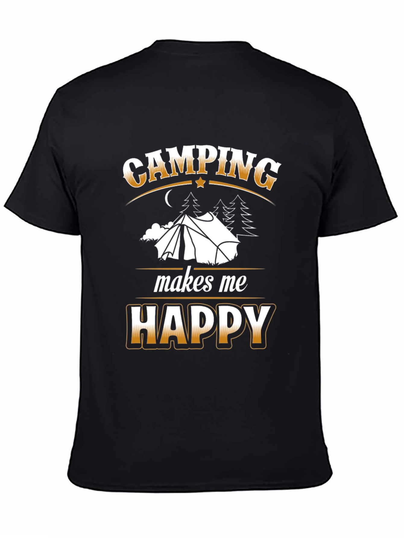 Camping Makes Me Happy Graphic T-Shirt