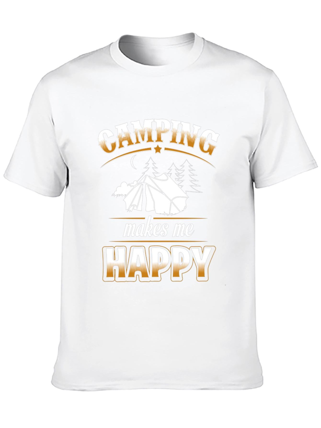Camping Makes Me Happy Graphic T-Shirt