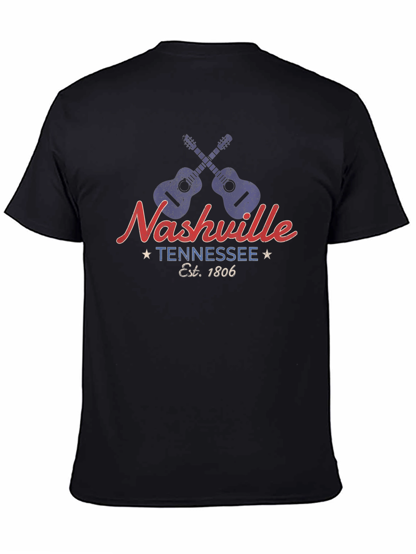 Nashville Tennessee Guitar Graphic Tee