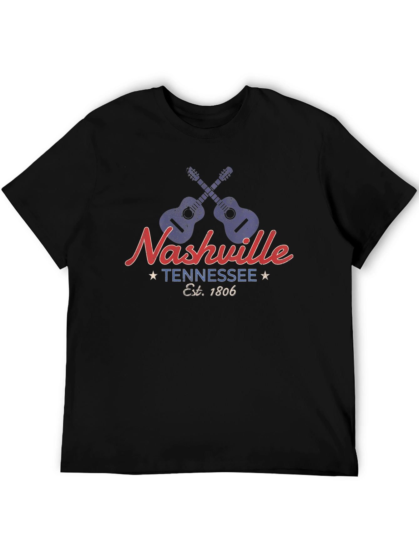 Nashville Tennessee Guitar Graphic Tee
