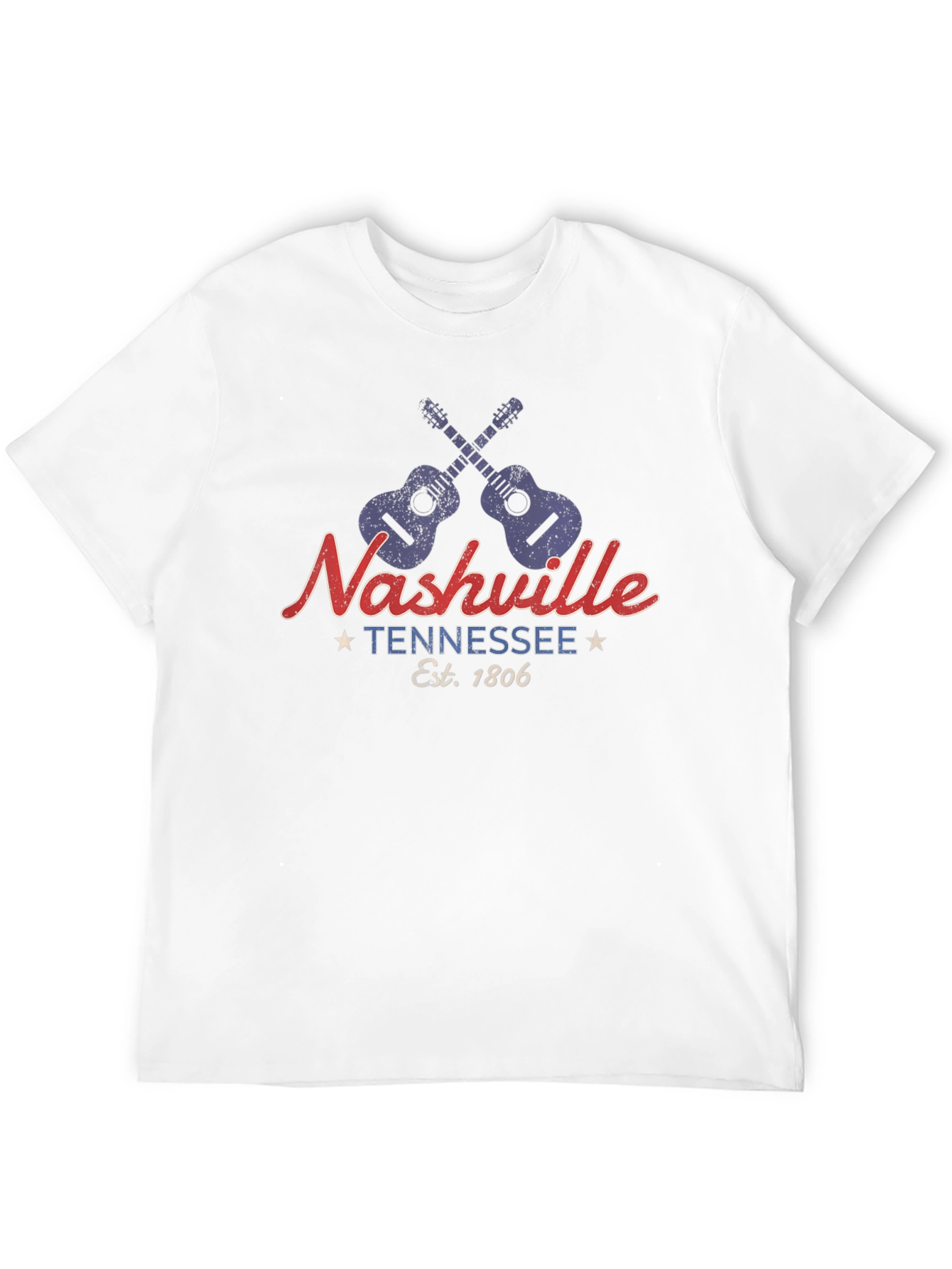 Nashville Tennessee Guitar Graphic Tee