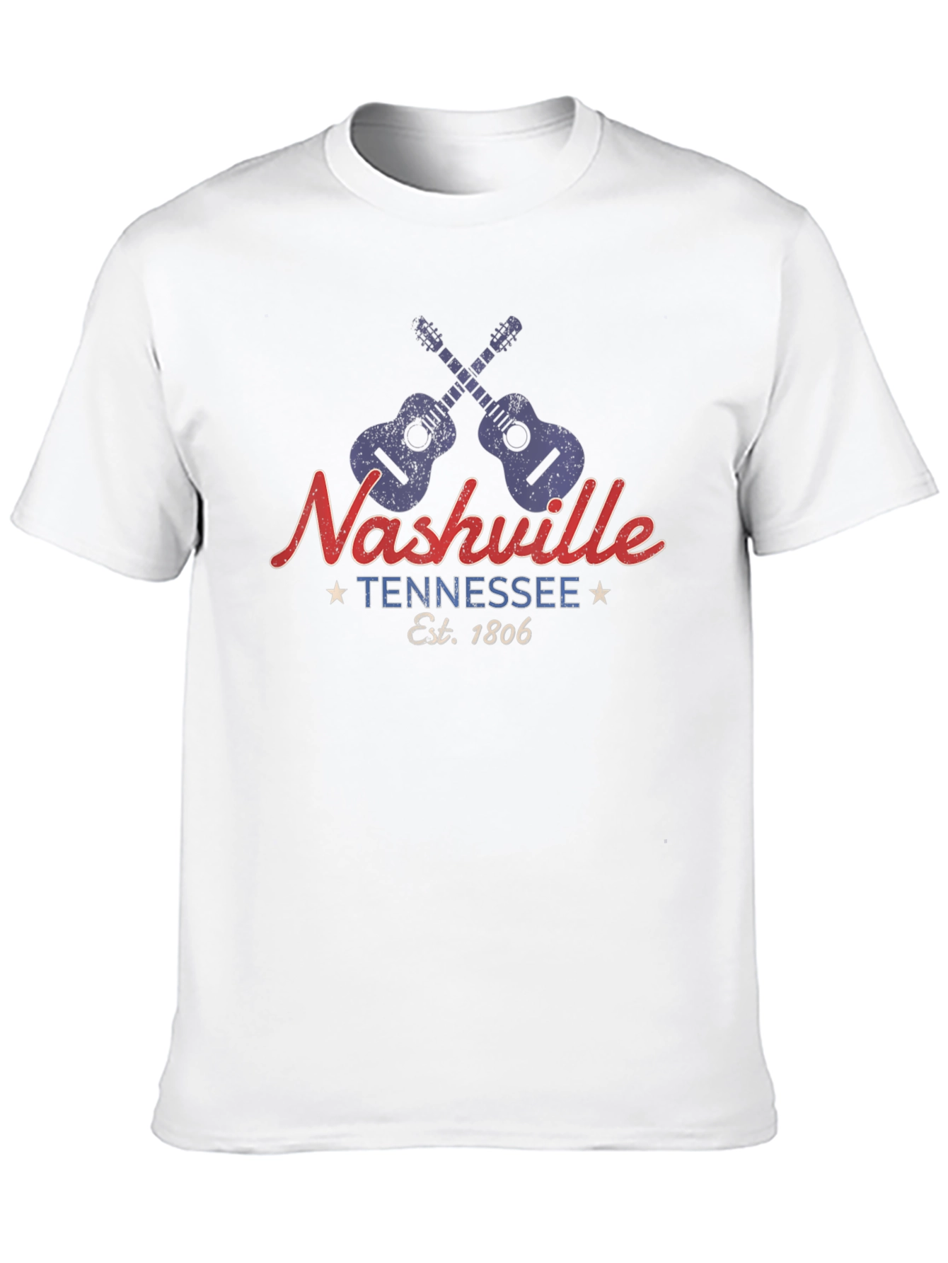 Nashville Tennessee Guitar Graphic Tee