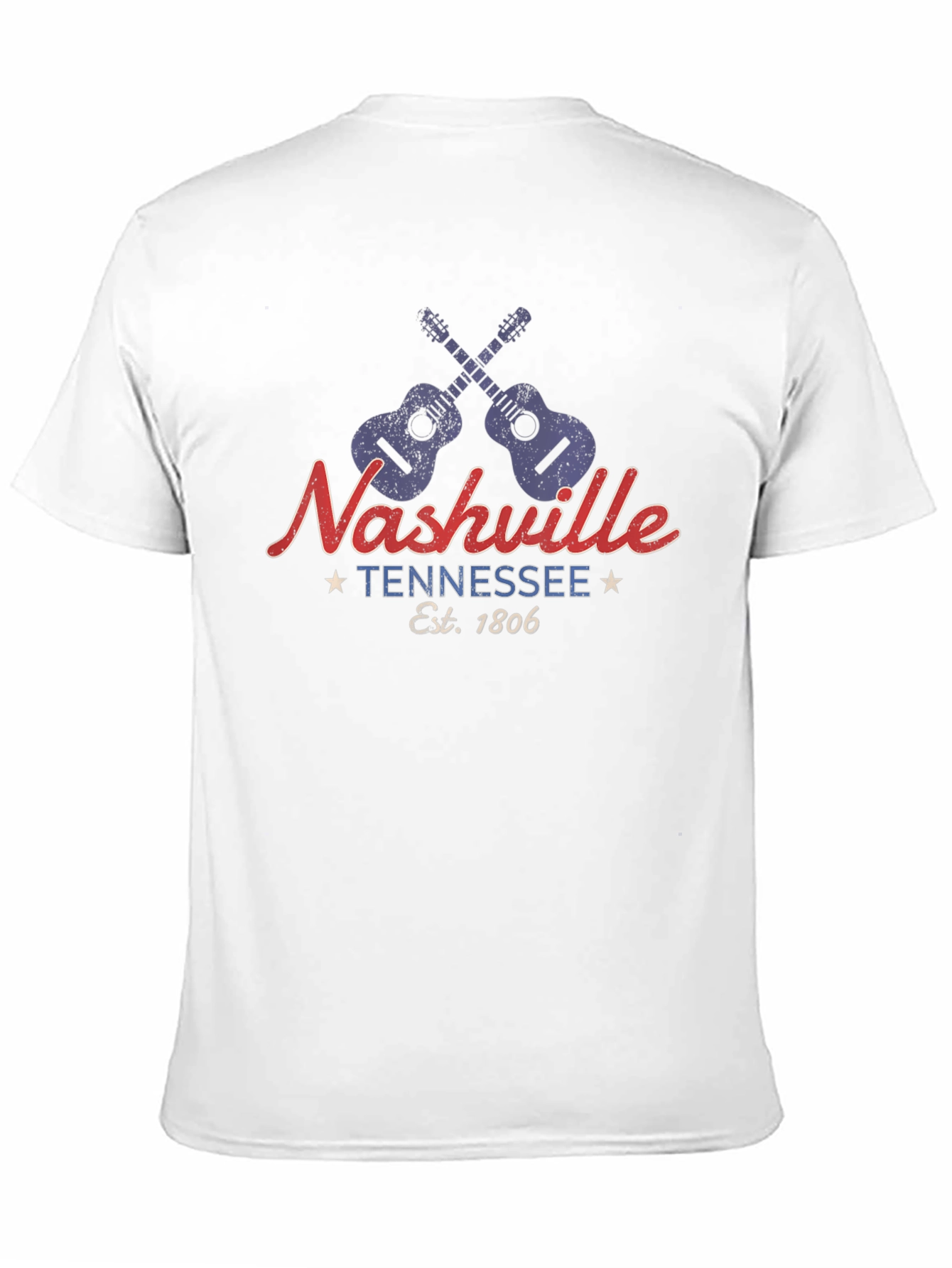 Nashville Tennessee Guitar Graphic Tee