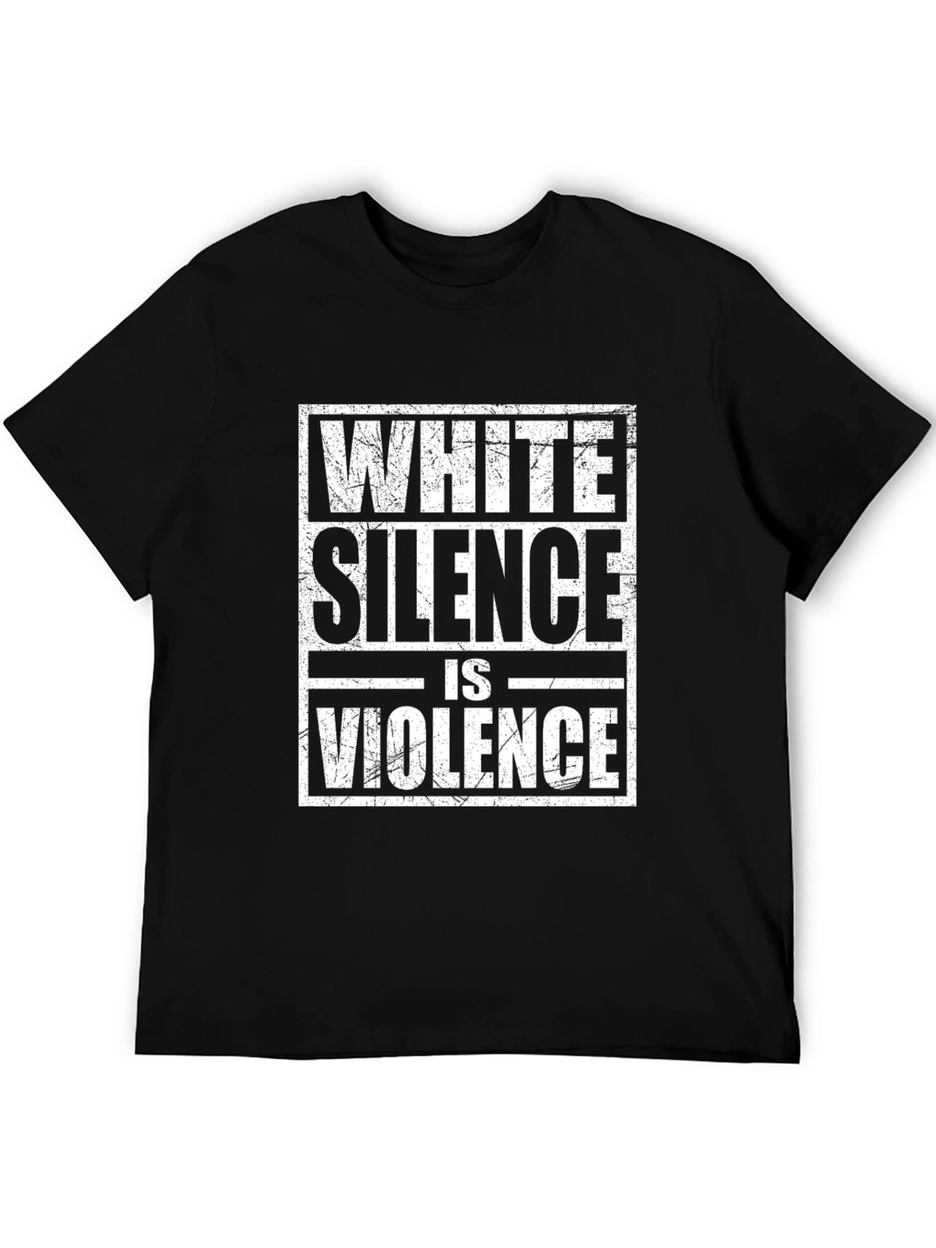White Silence is Violence Graphic Tee - Black