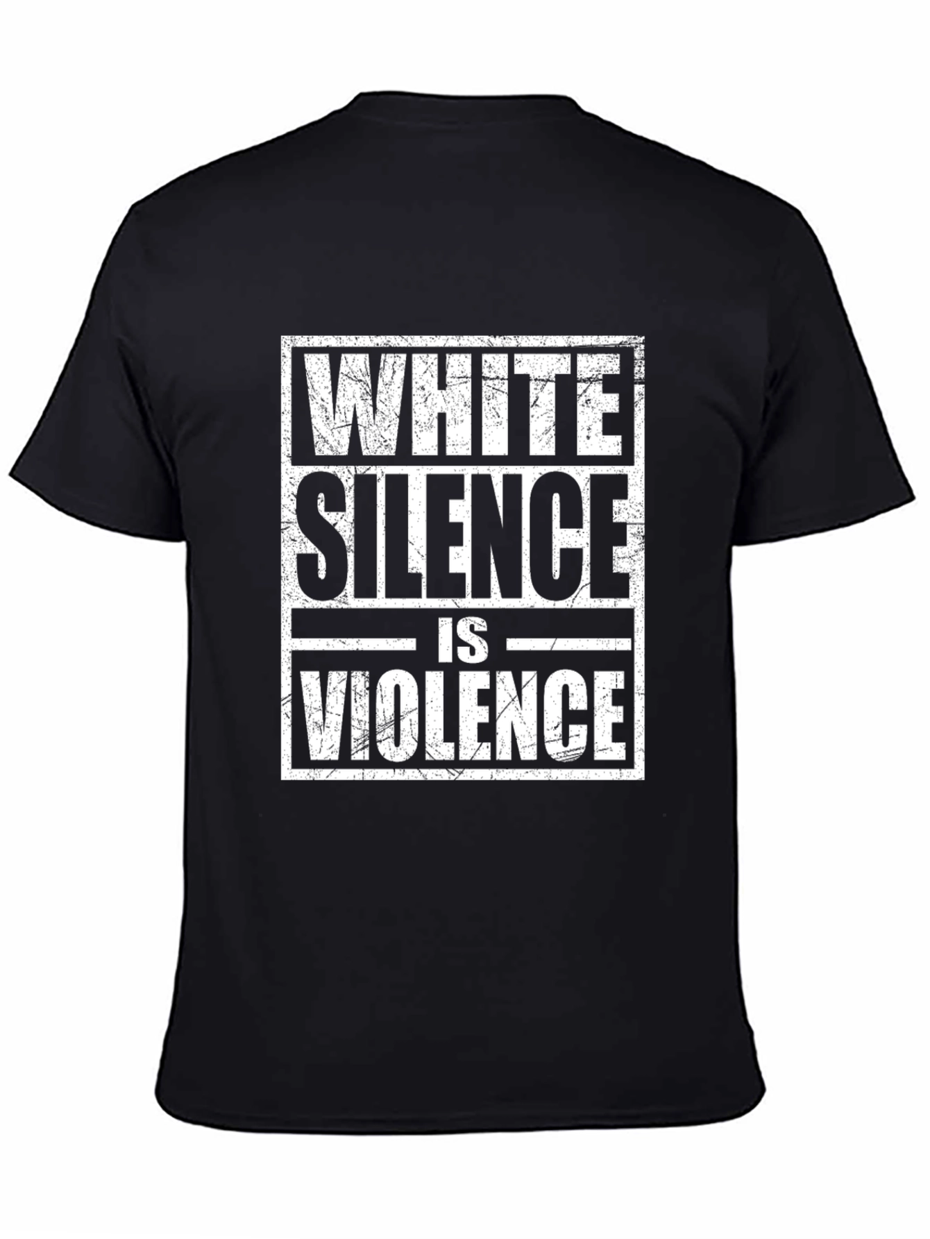 White Silence is Violence Graphic Tee - Black