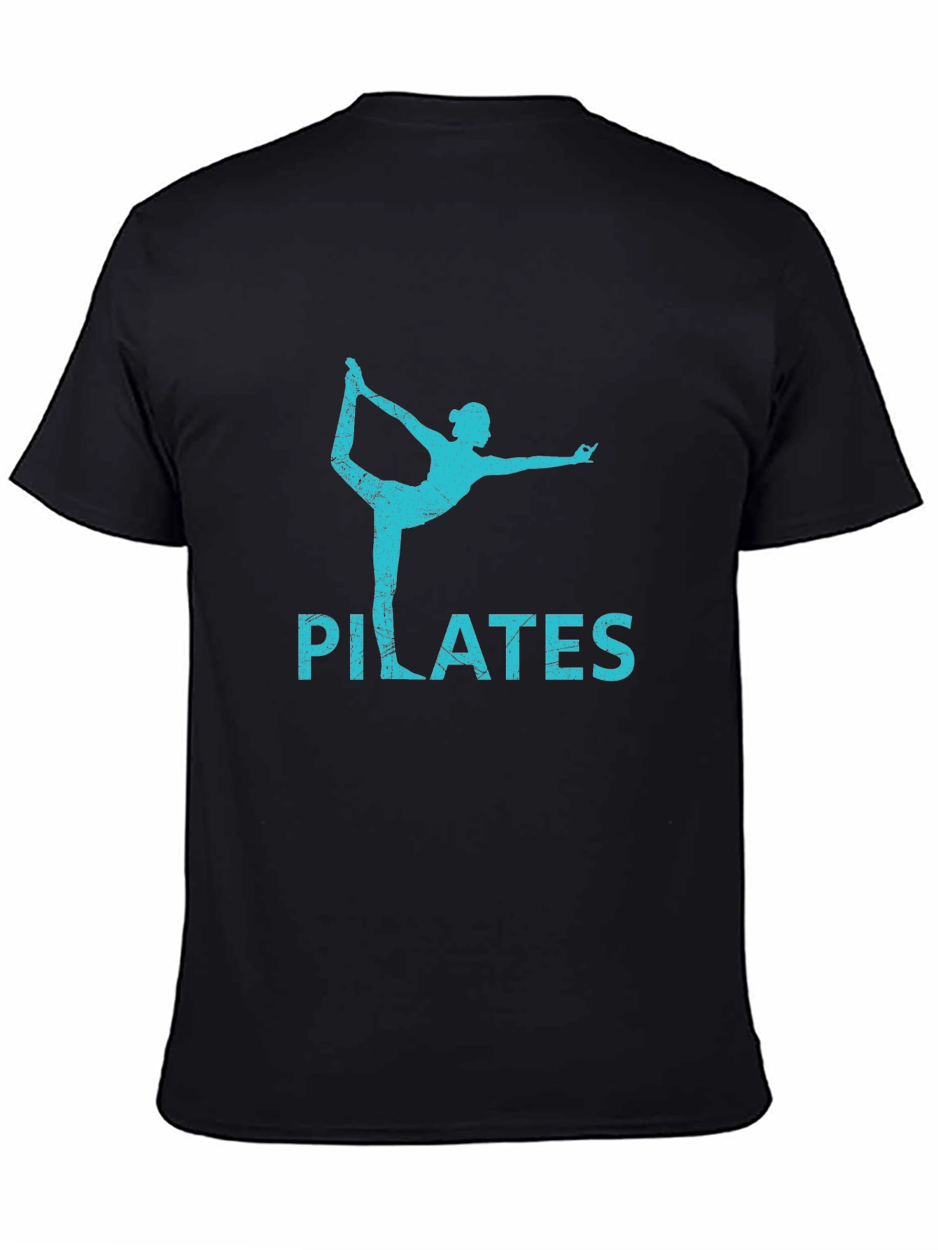Pilates Pose Black T-Shirt