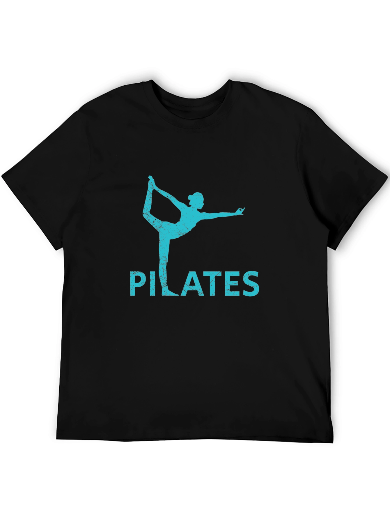 Pilates Pose Black T-Shirt