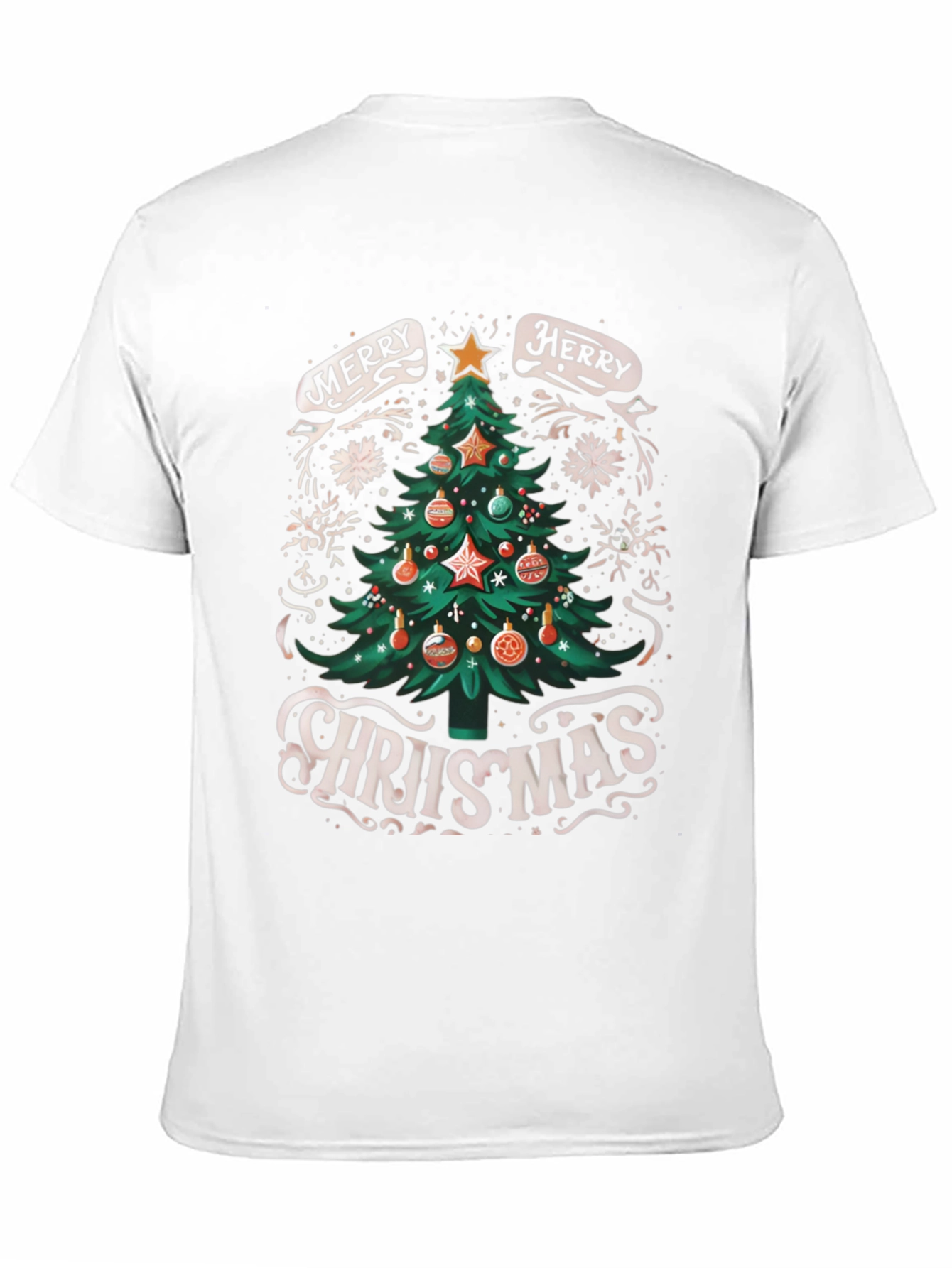 Merry Christmas Tree Graphic Tee
