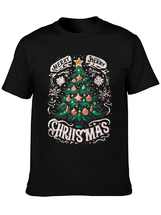 Merry Christmas Tree Graphic Tee