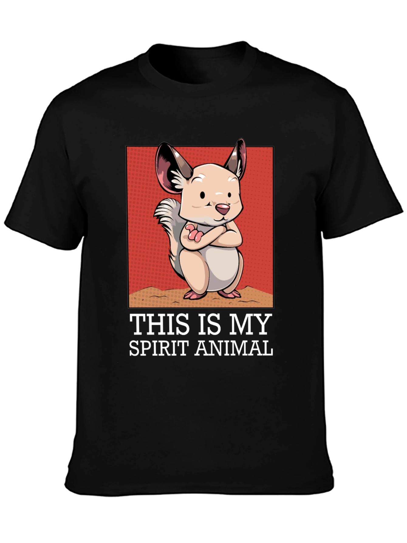 Spirit Animal Chinchilla Graphic T-Shirt