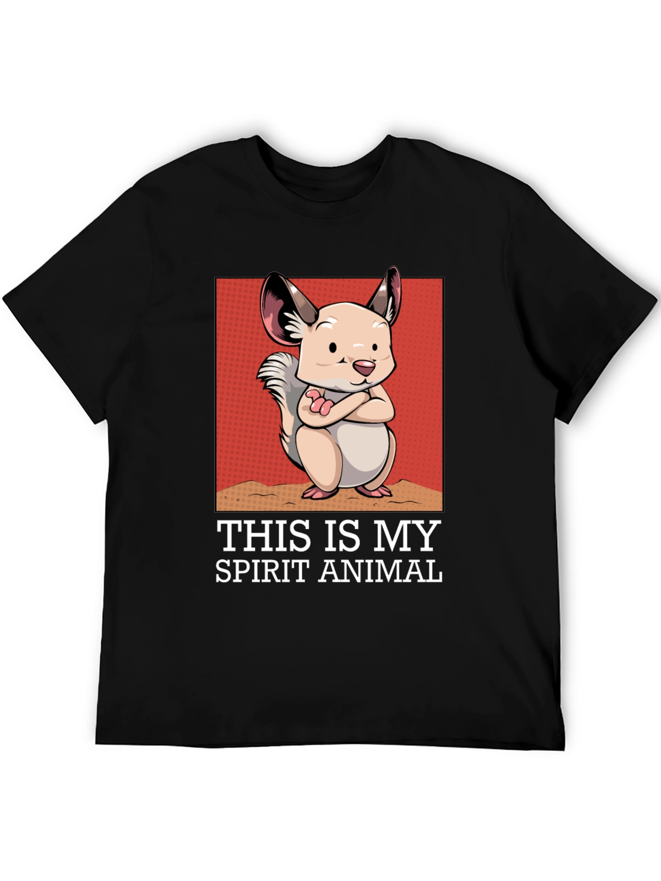 Spirit Animal Chinchilla Graphic T-Shirt