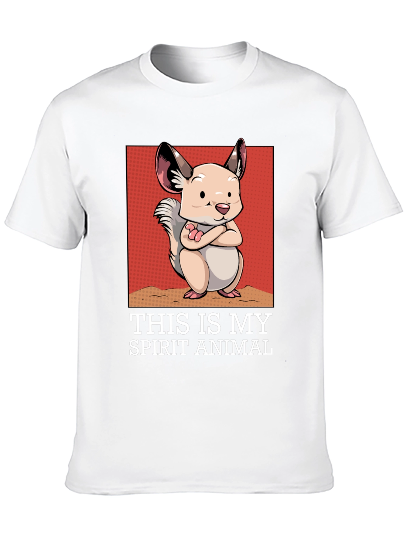 Spirit Animal Chinchilla Graphic T-Shirt