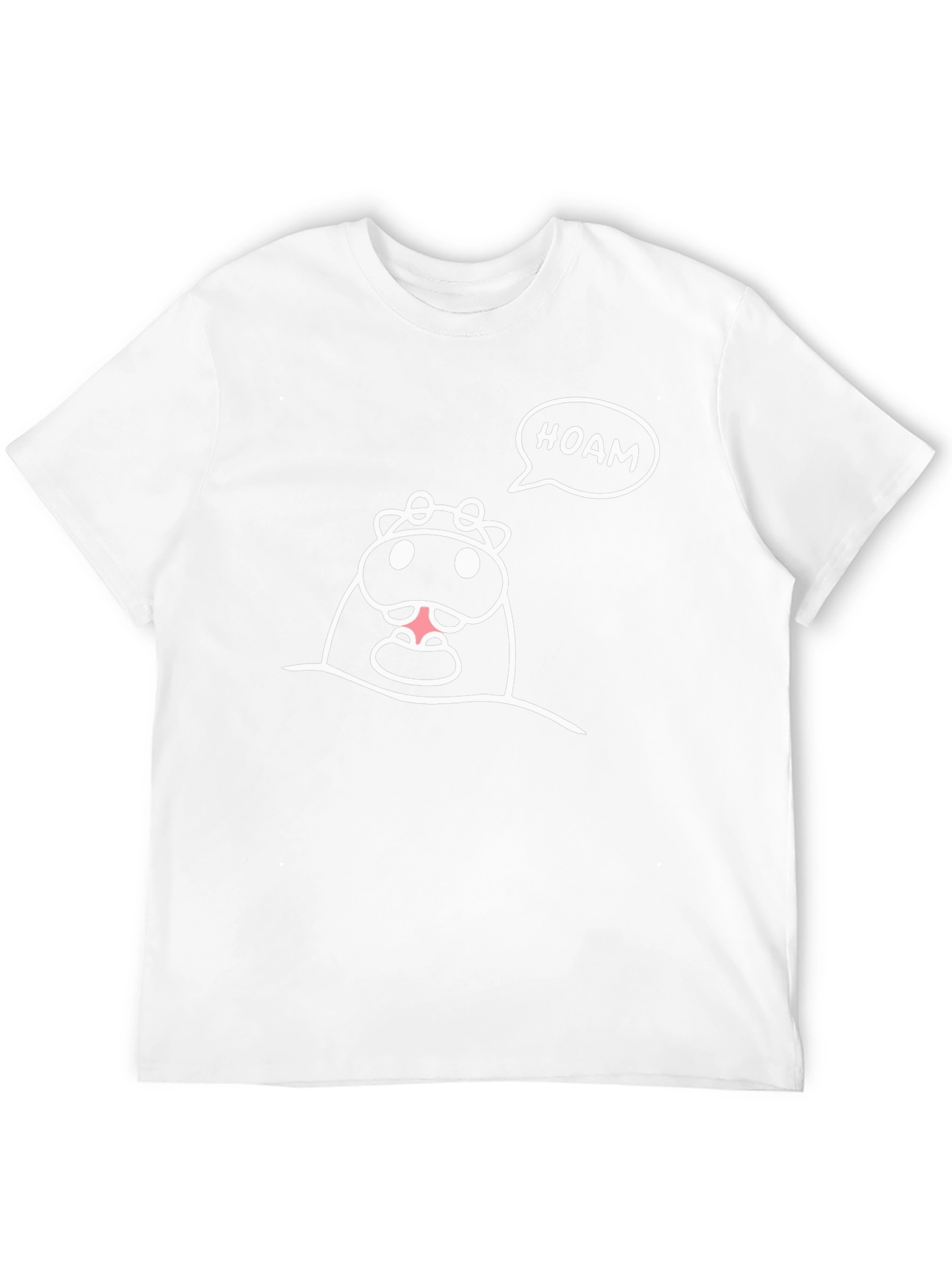 Funny HOAM Cow Graphic Black T-Shirt