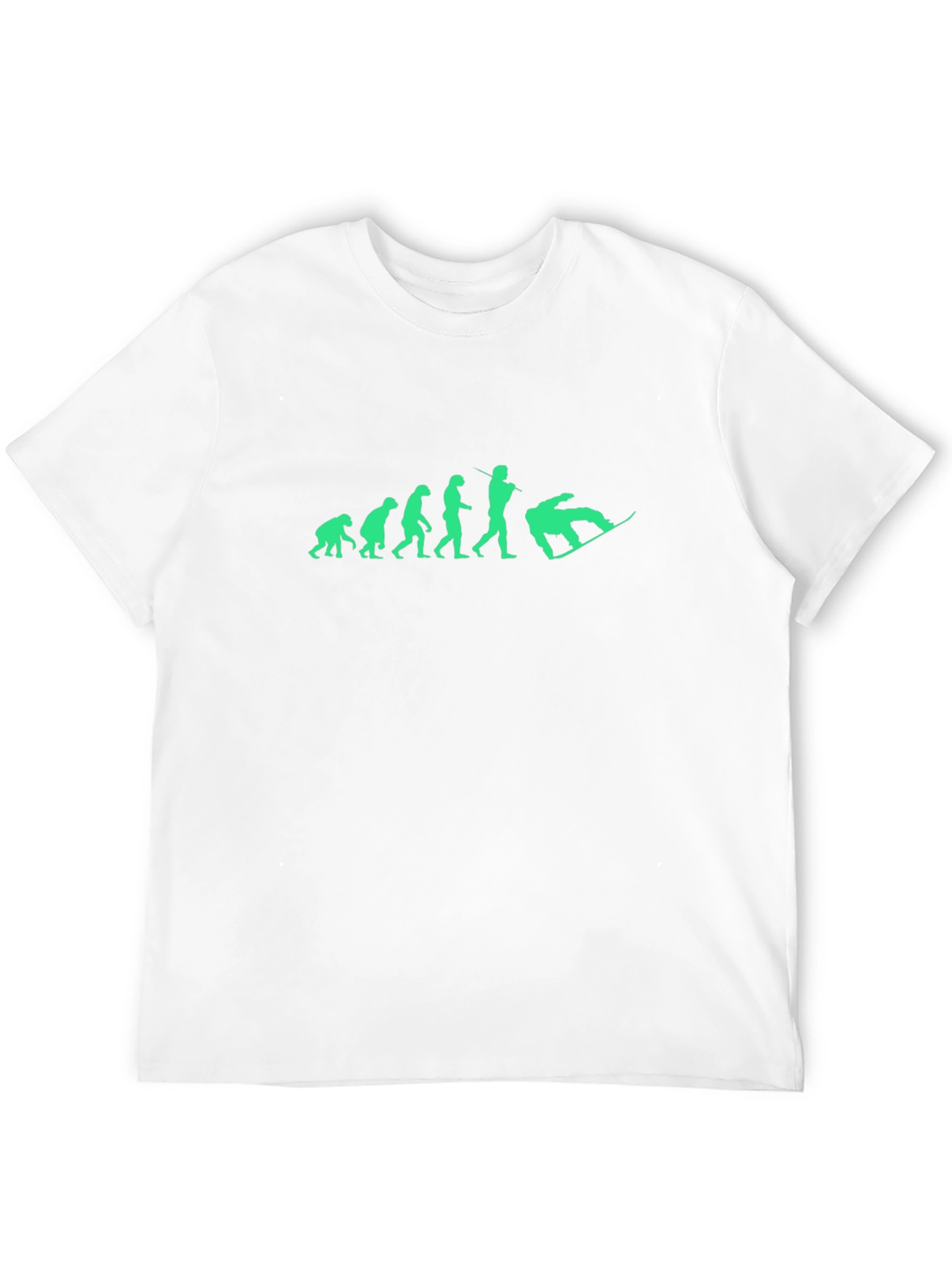 Evolution of Snowboarding T-Shirt - Black Cotton Tee