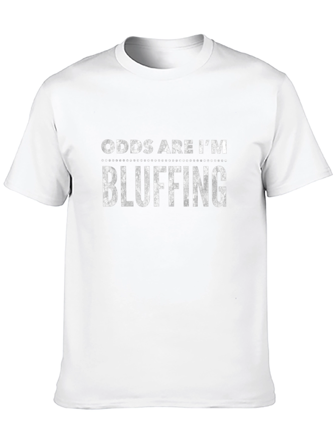 Odds Are Im Bluffing Graphic Tee - Black