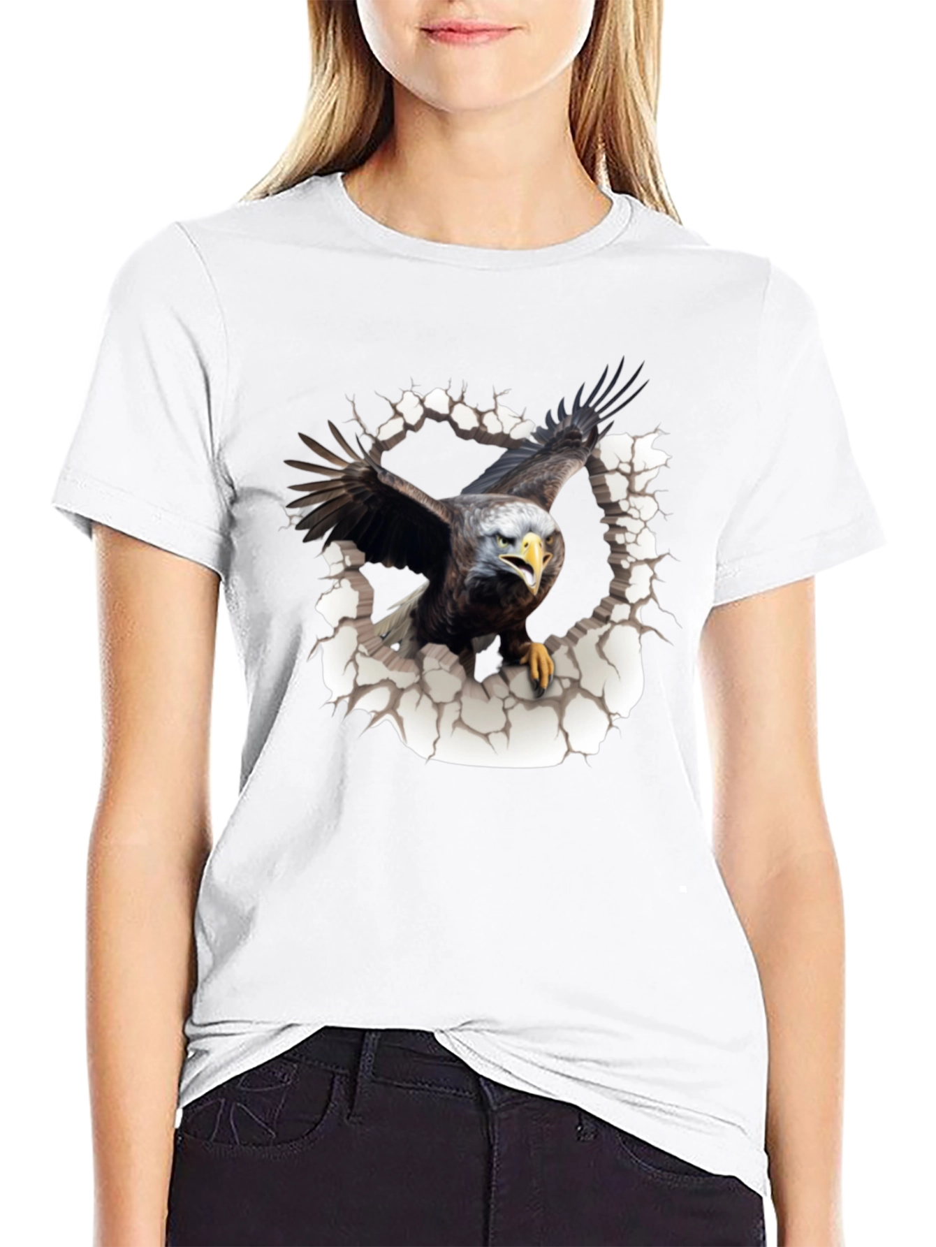 Eagle Burst T-Shirt - Mens Black Graphic Tee