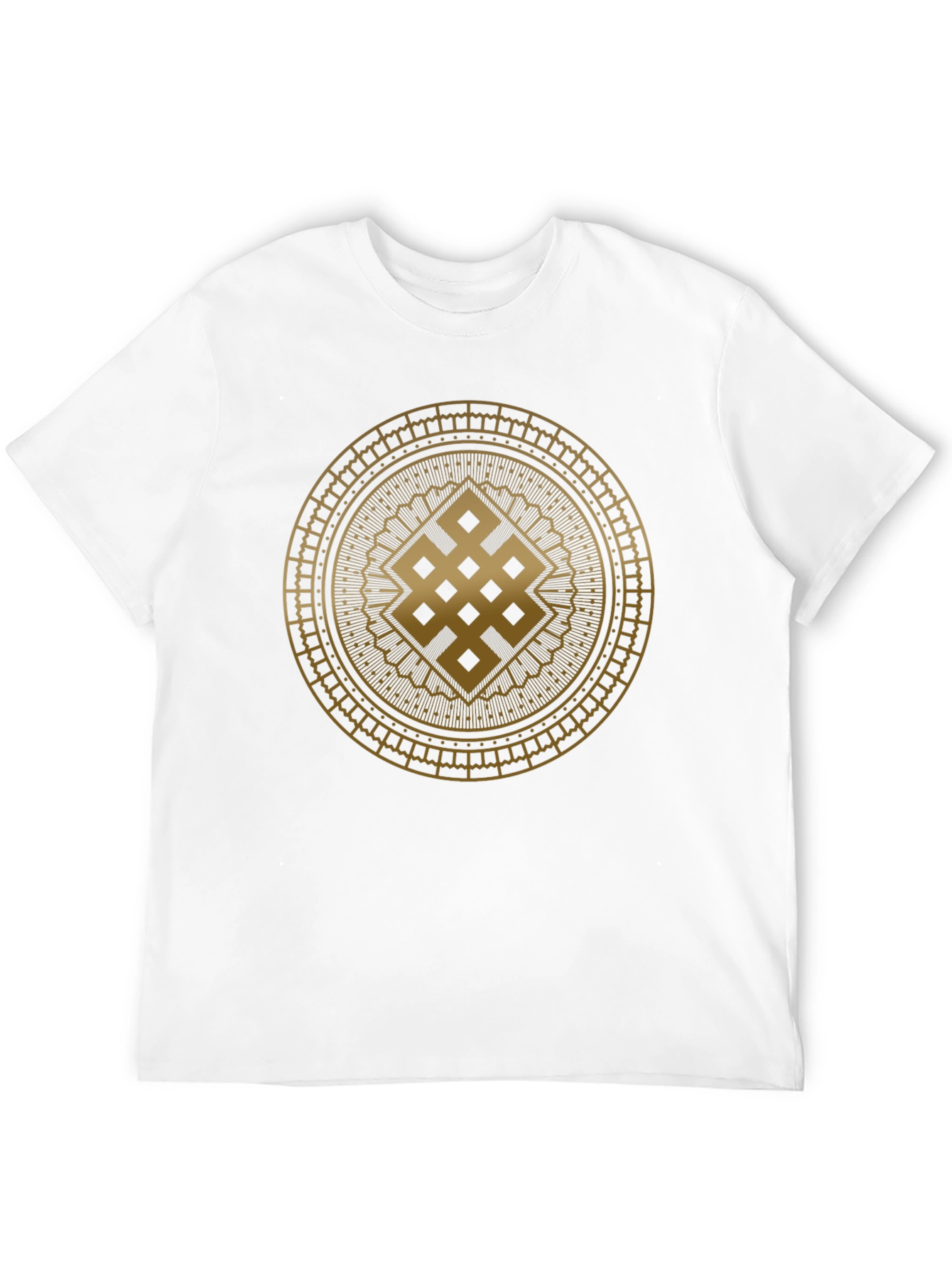 Endless Knot Graphic Tee - Stylish Mens Black T-Shirt