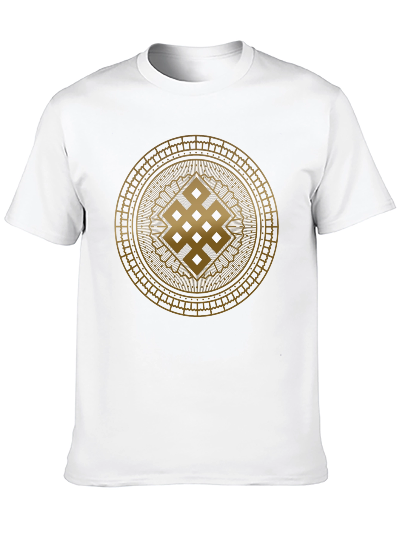Endless Knot Graphic Tee - Stylish Mens Black T-Shirt