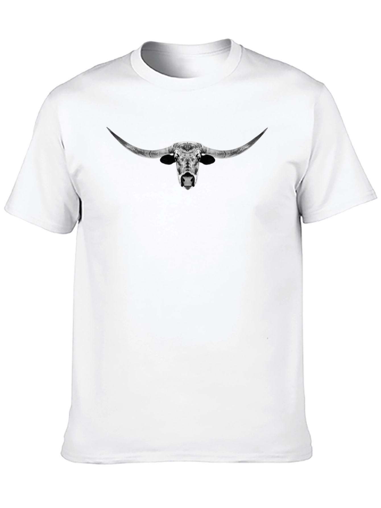 Longhorn Steer Graphic Tee - Unisex Black T-Shirt