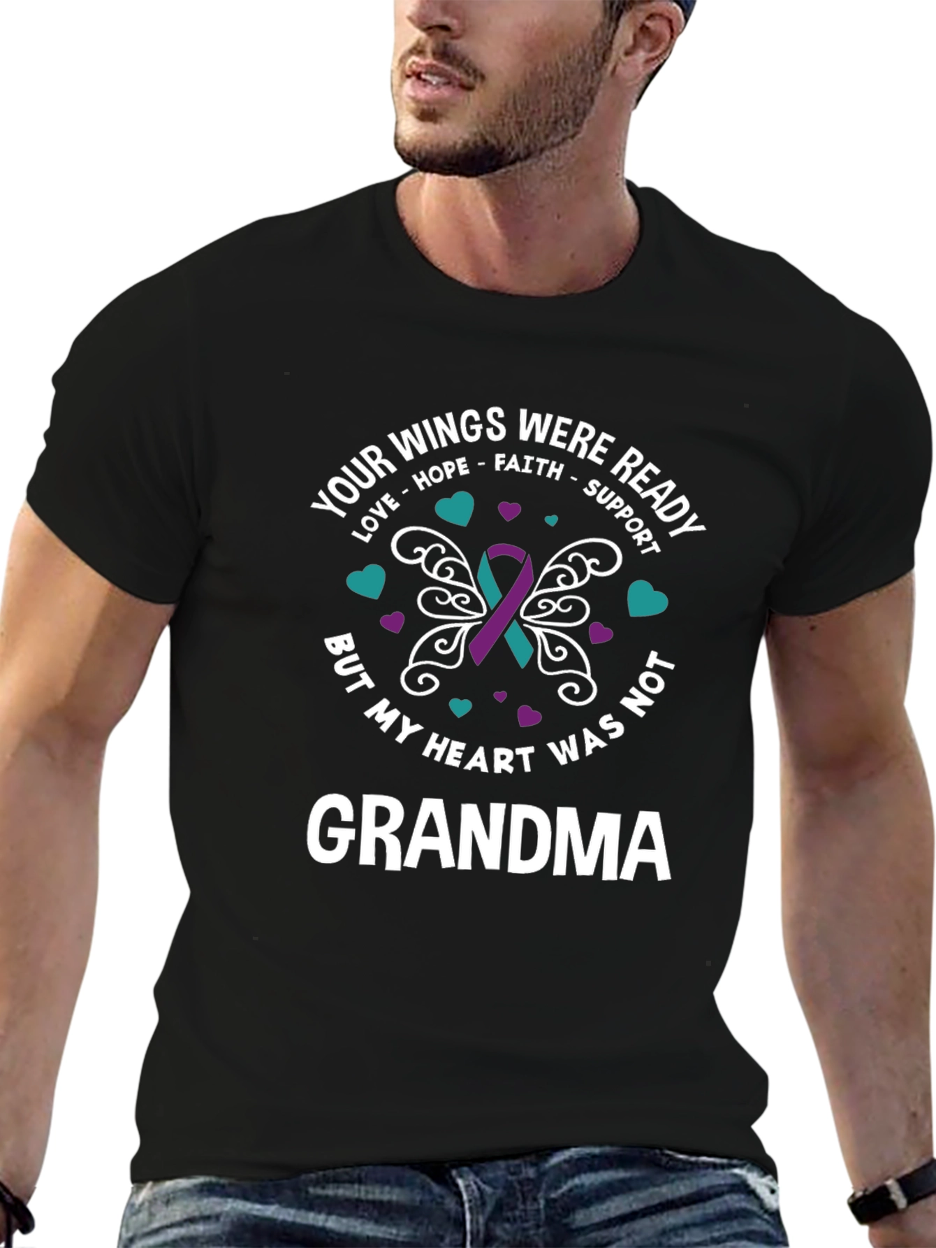 Grandma Memorial T-Shirt - Your Wings Were Ready