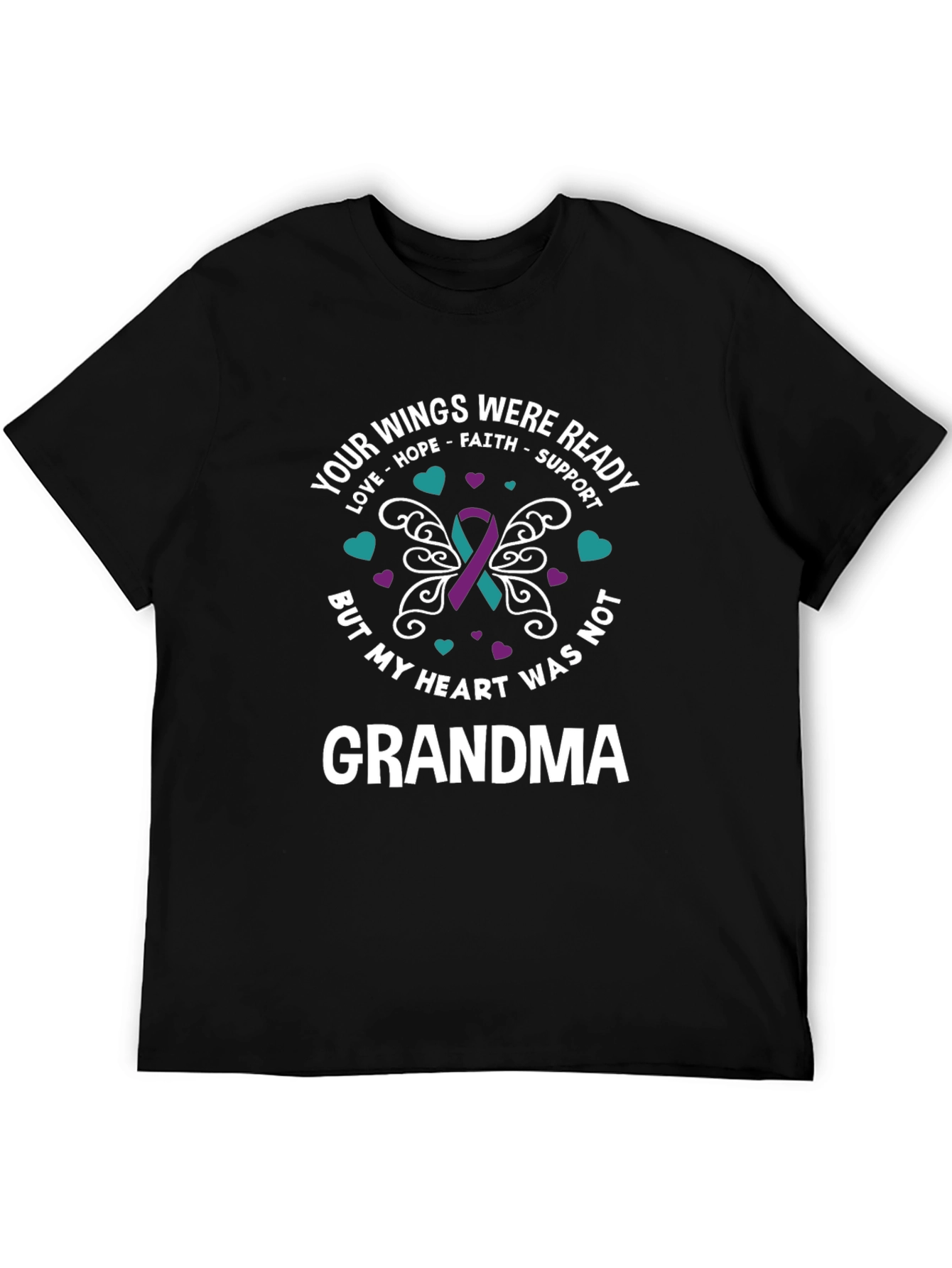 Grandma Memorial T-Shirt - Your Wings Were Ready