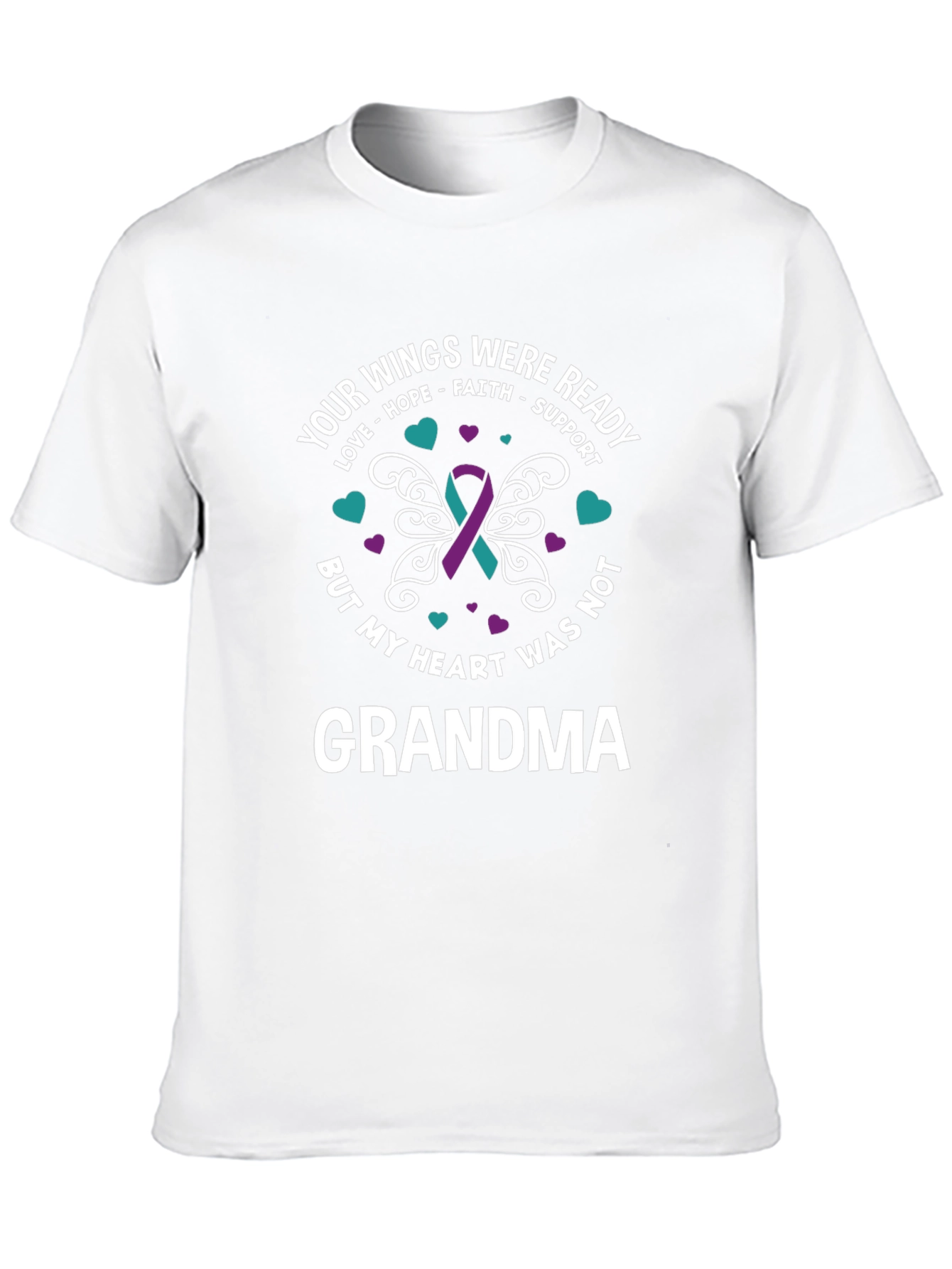 Grandma Memorial T-Shirt - Your Wings Were Ready