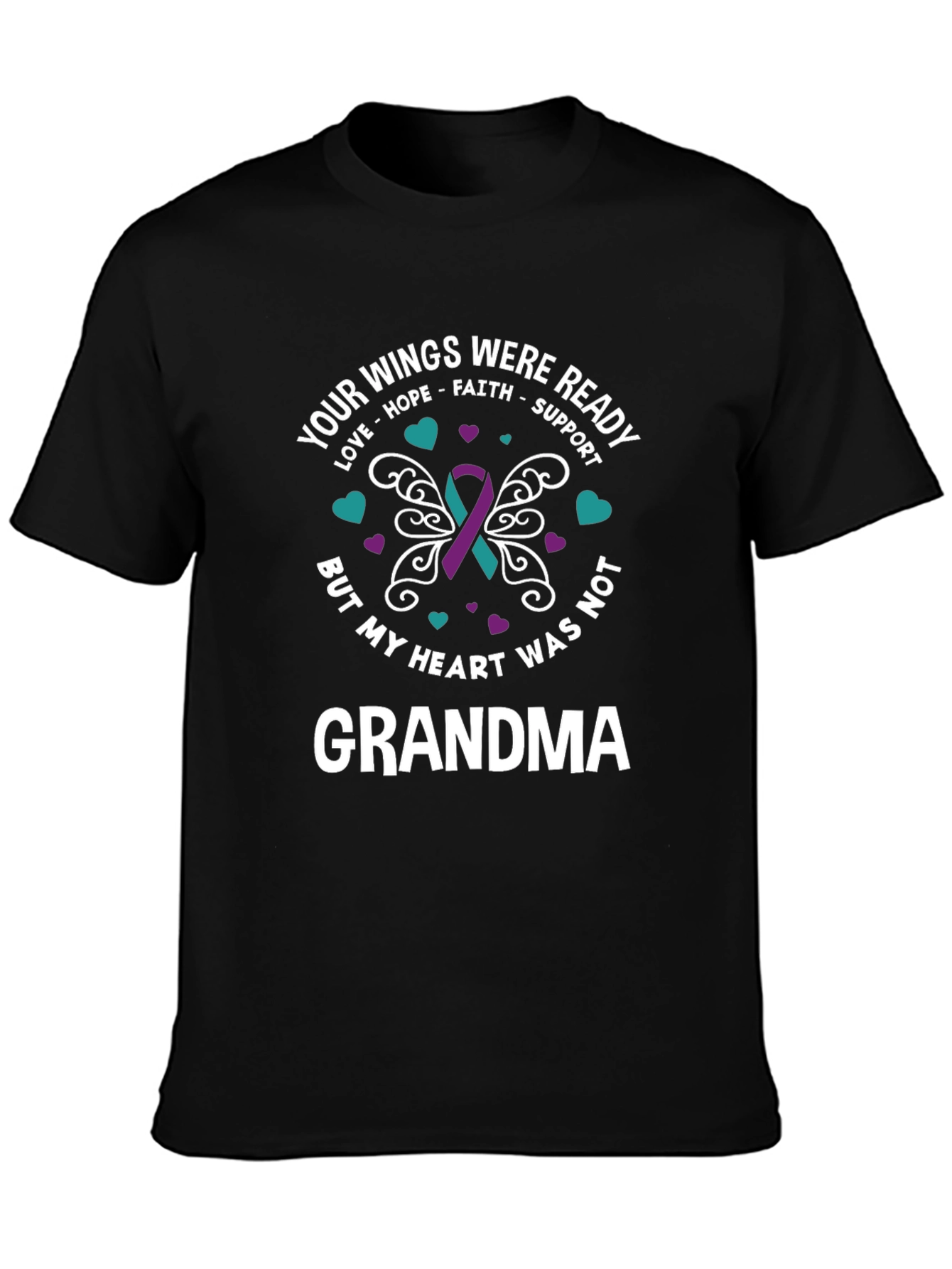 Grandma Memorial T-Shirt - Your Wings Were Ready