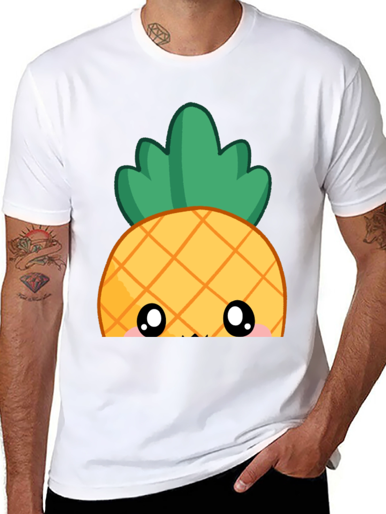 Cute Kawaii Pineapple Graphic Tee