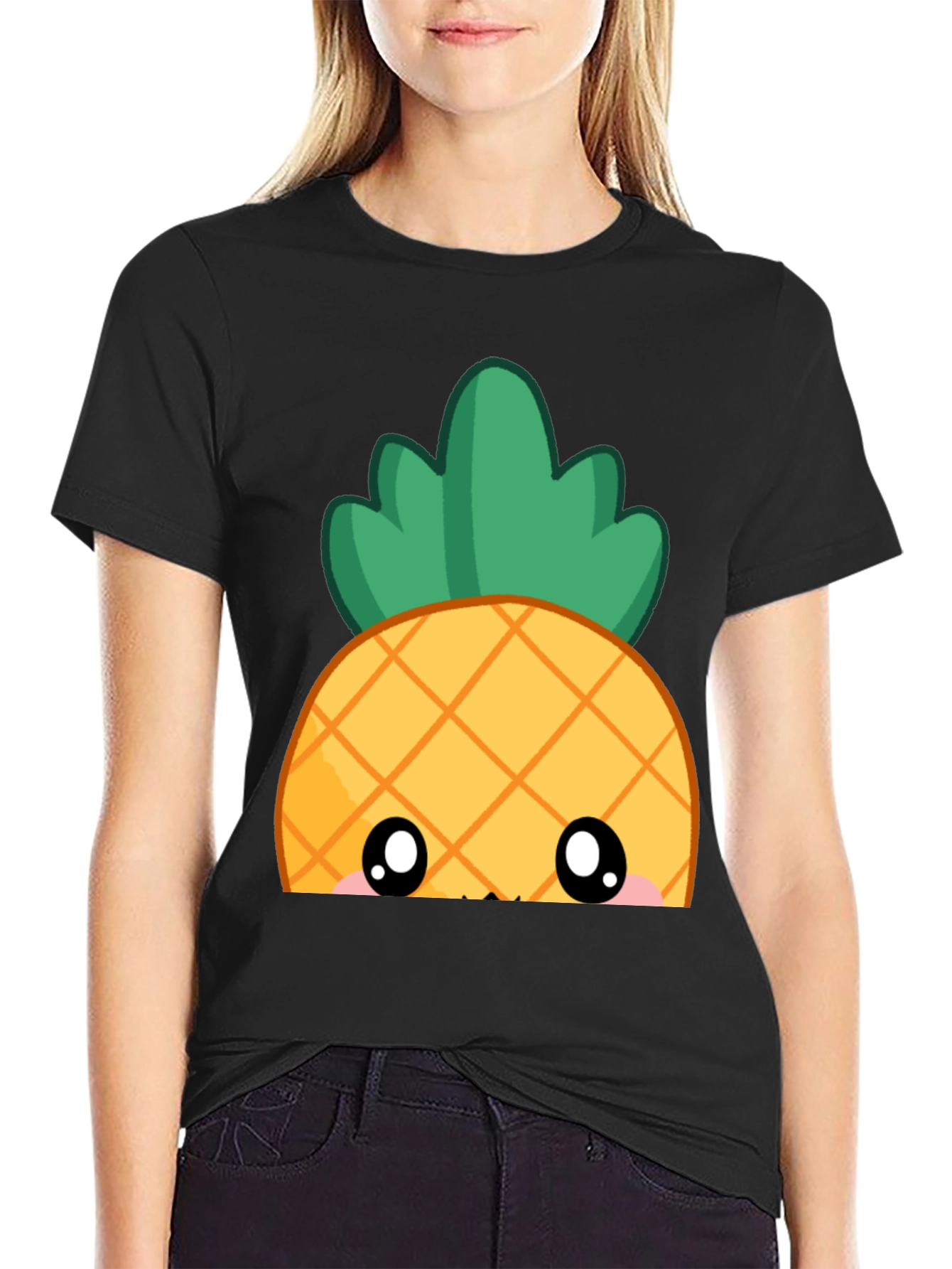 Cute Kawaii Pineapple Graphic Tee