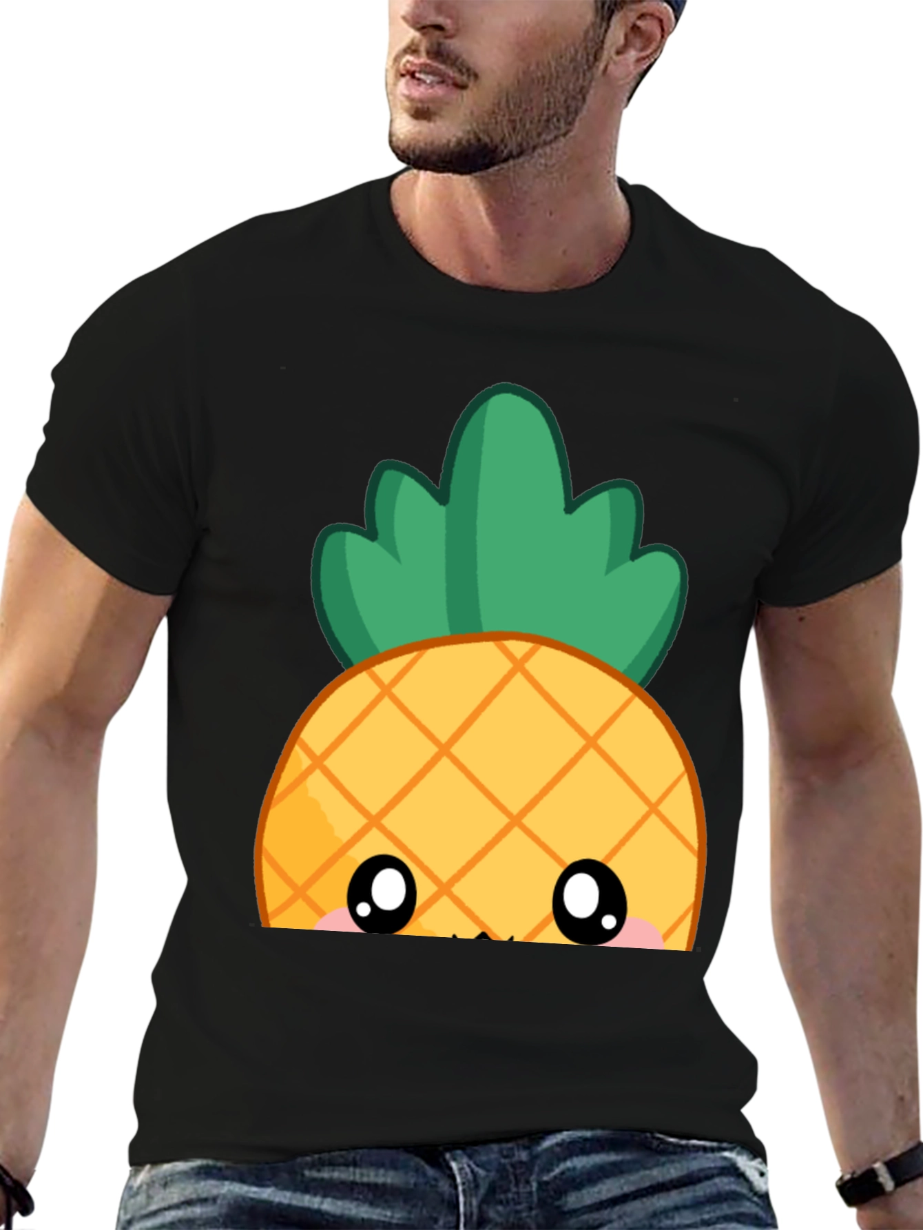 Cute Kawaii Pineapple Graphic Tee