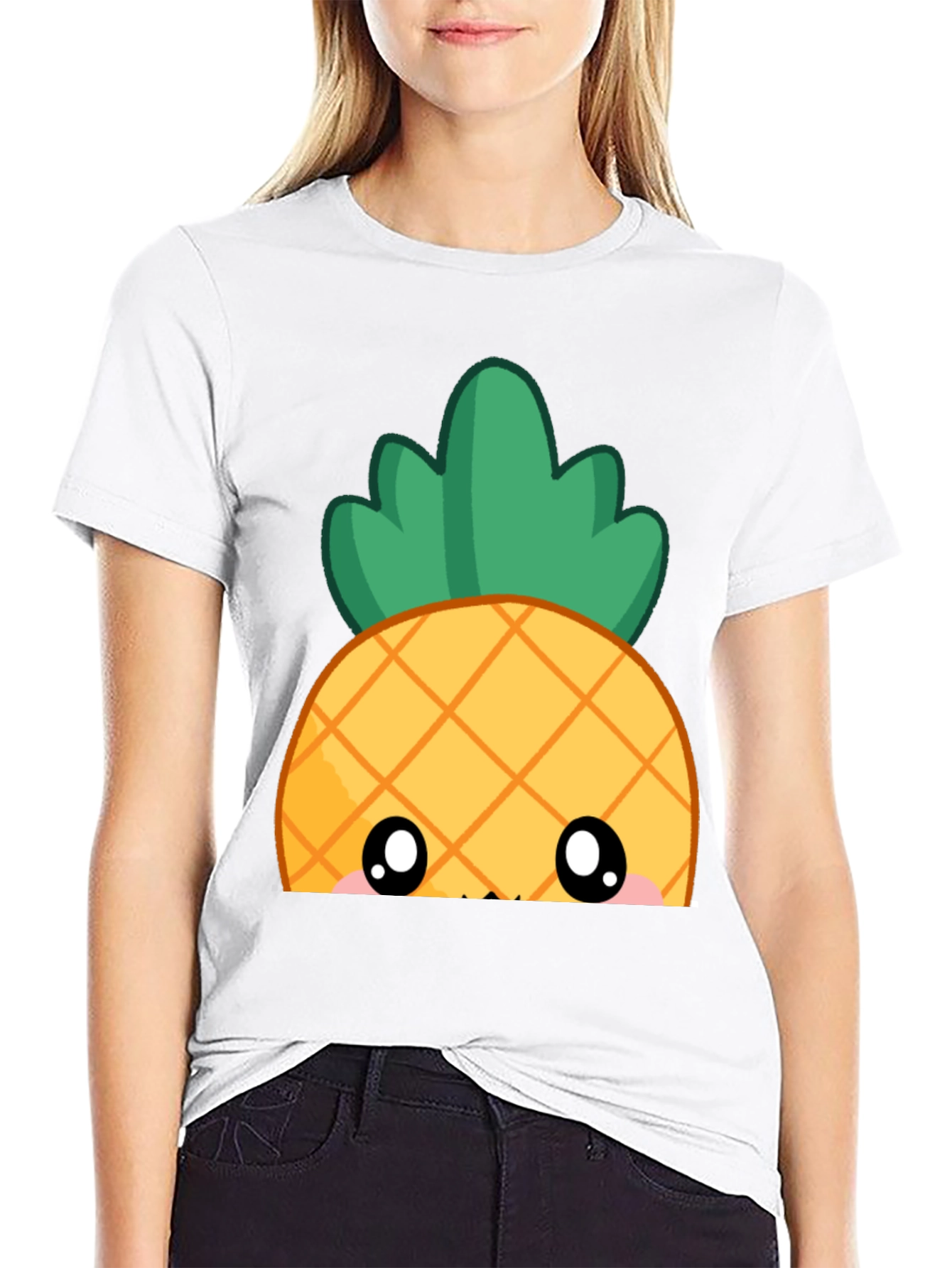 Cute Kawaii Pineapple Graphic Tee