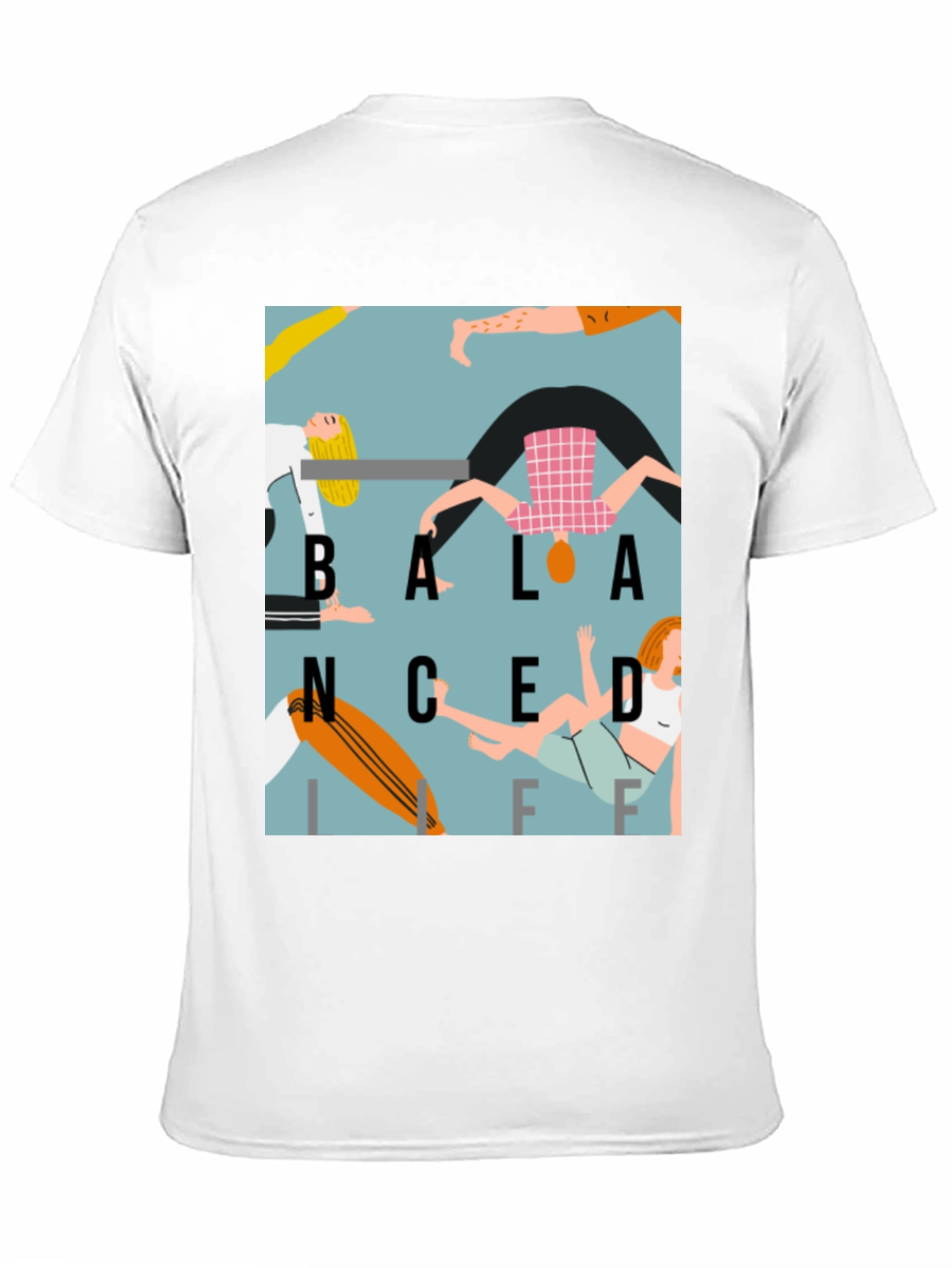 Balanced Life Graphic Print T-Shirt - Black