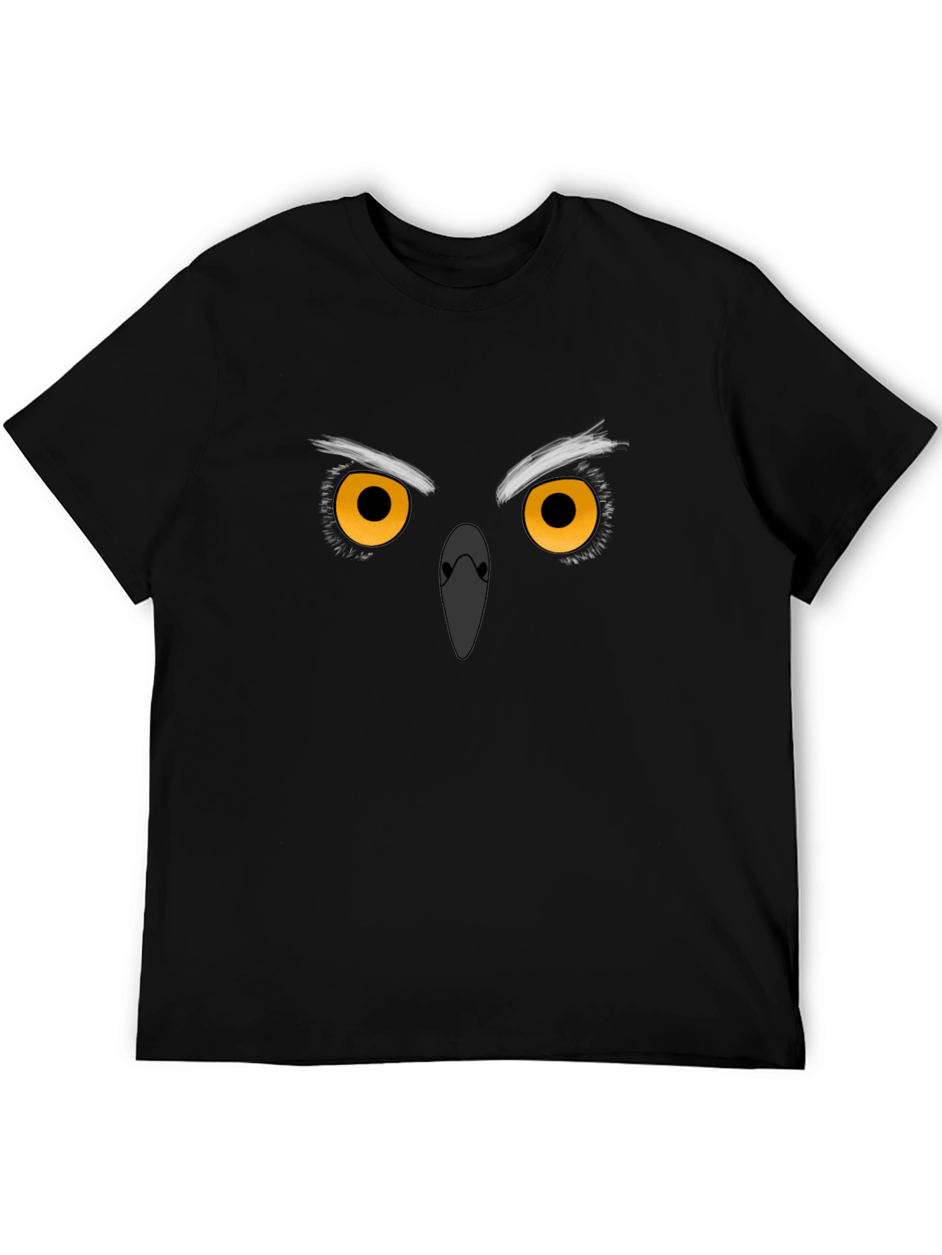 Owl Eyes Graphic Black T-Shirt