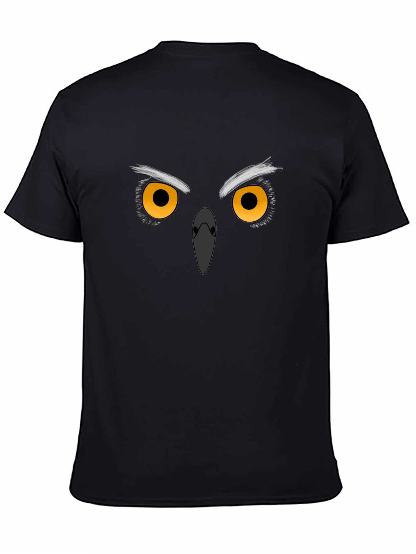 Owl Eyes Graphic Black T-Shirt