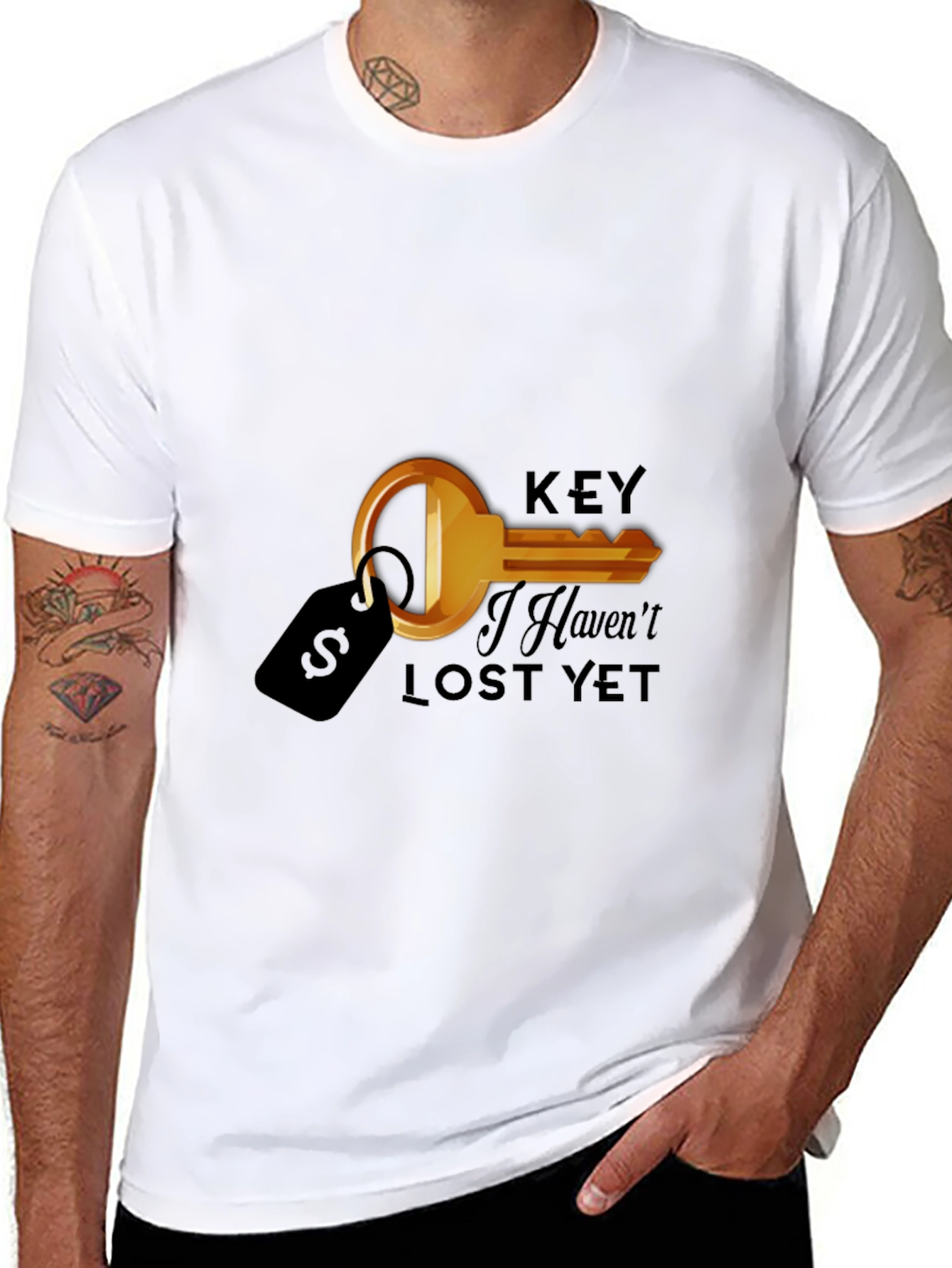 Humorous Key I Havent Lost Yet Graphic T-Shirt