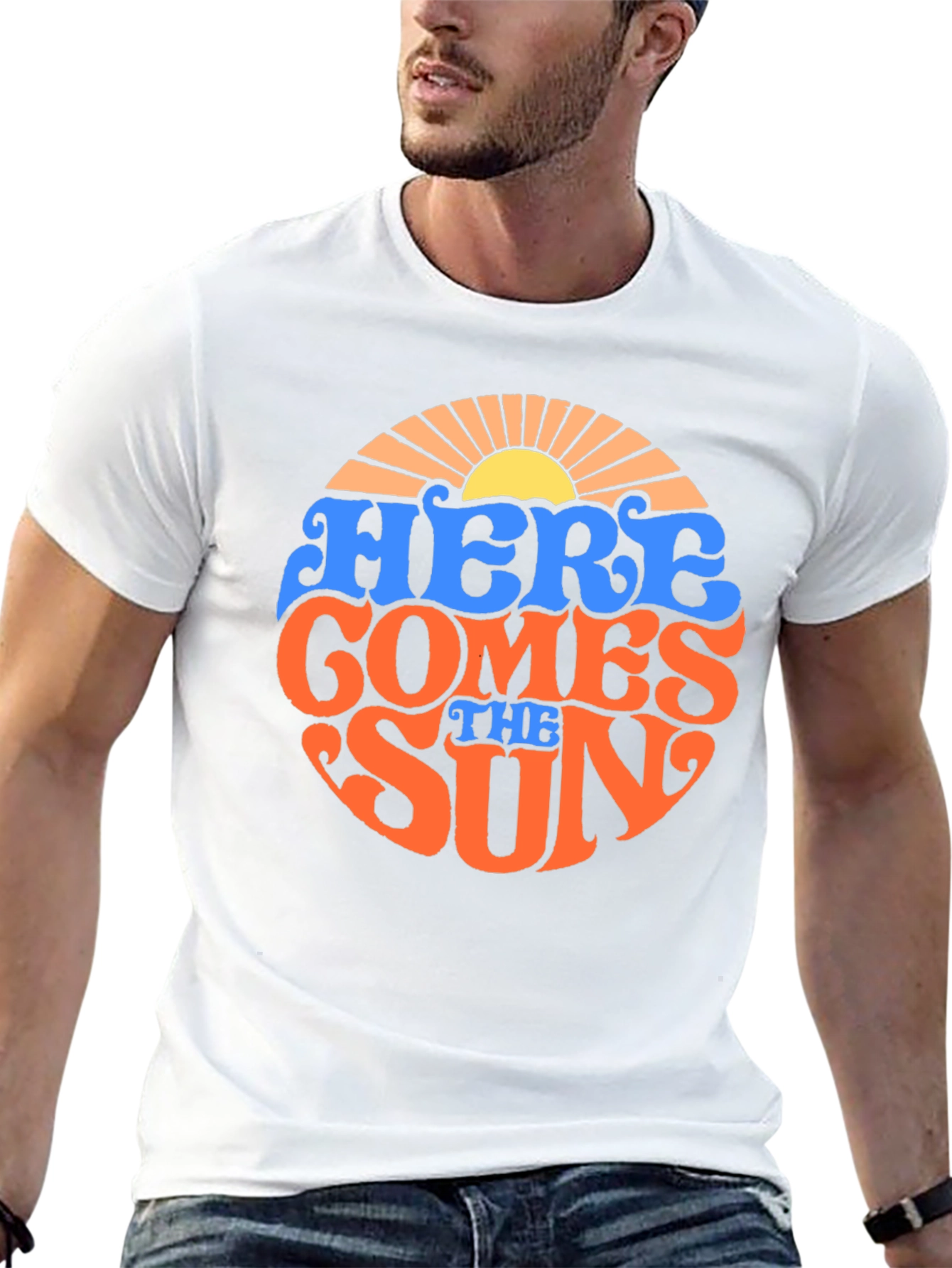 Retro Here Comes the Sun Graphic T-Shirt