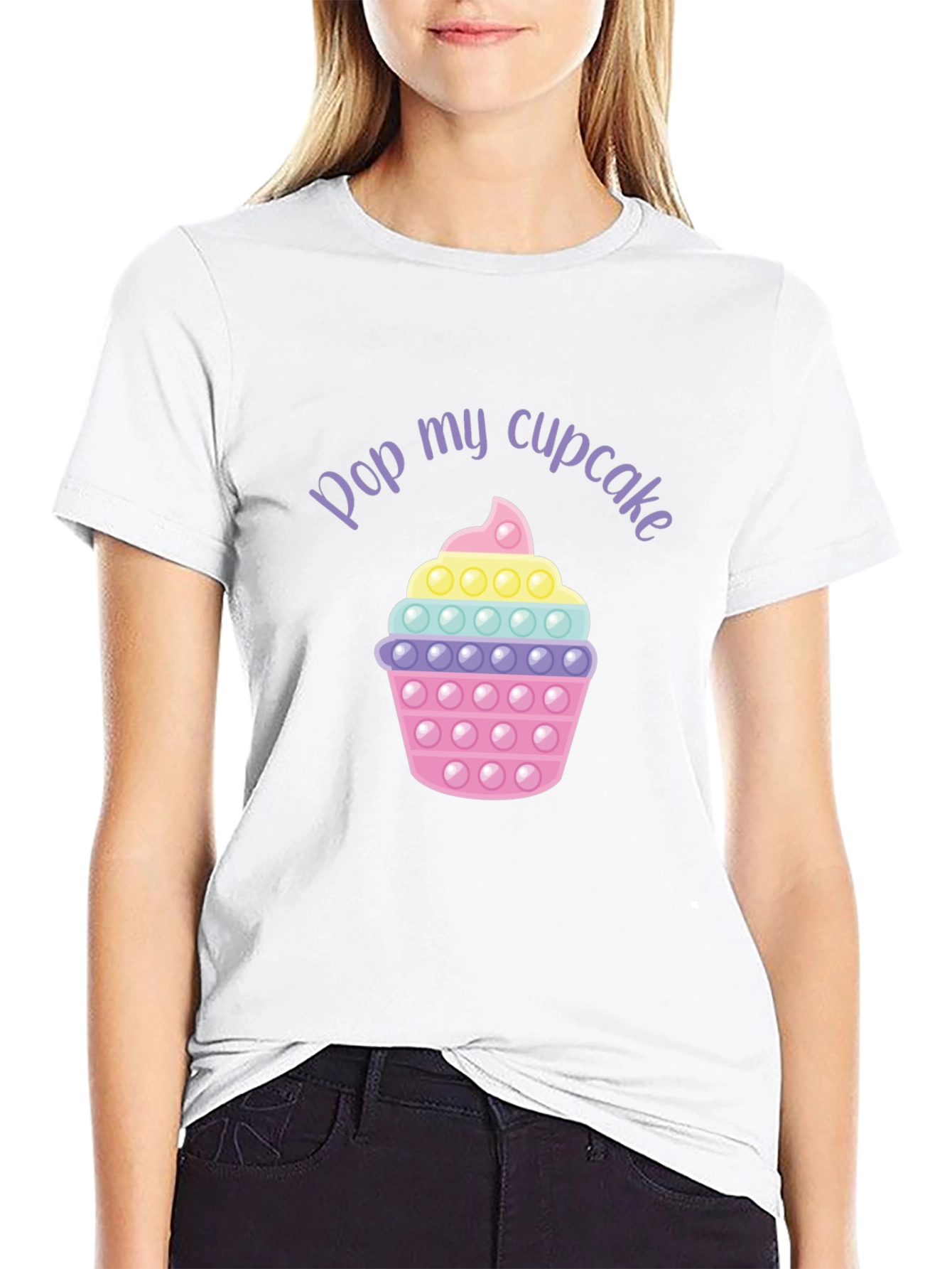 Pop My Cupcake T-Shirt - Fun Graphic Tee