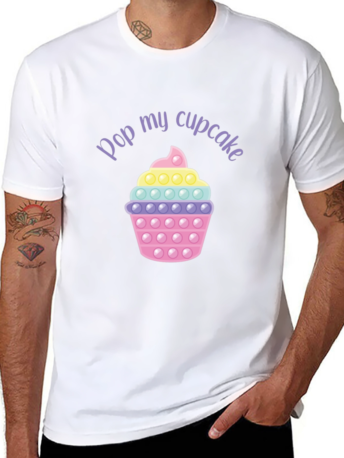 Pop My Cupcake T-Shirt - Fun Graphic Tee