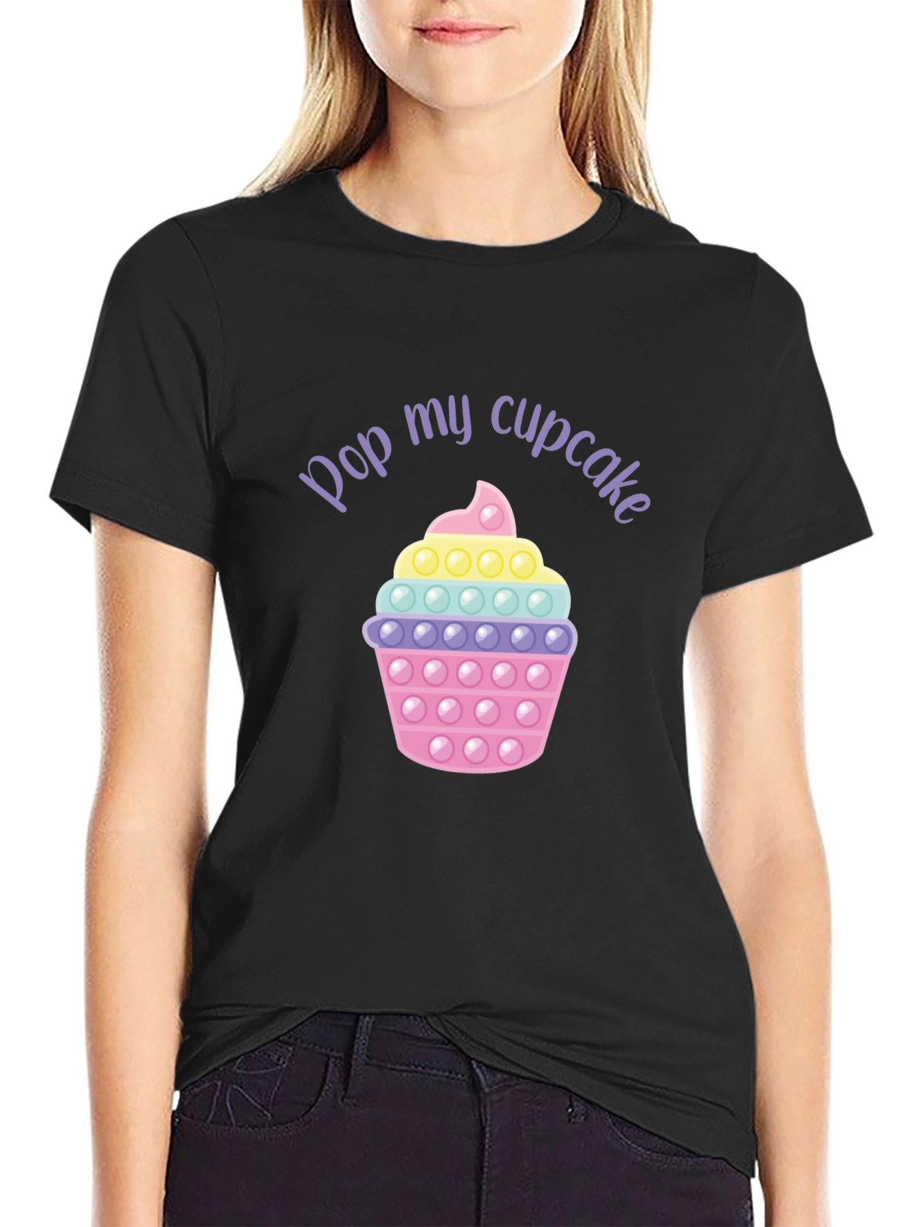 Pop My Cupcake T-Shirt - Fun Graphic Tee