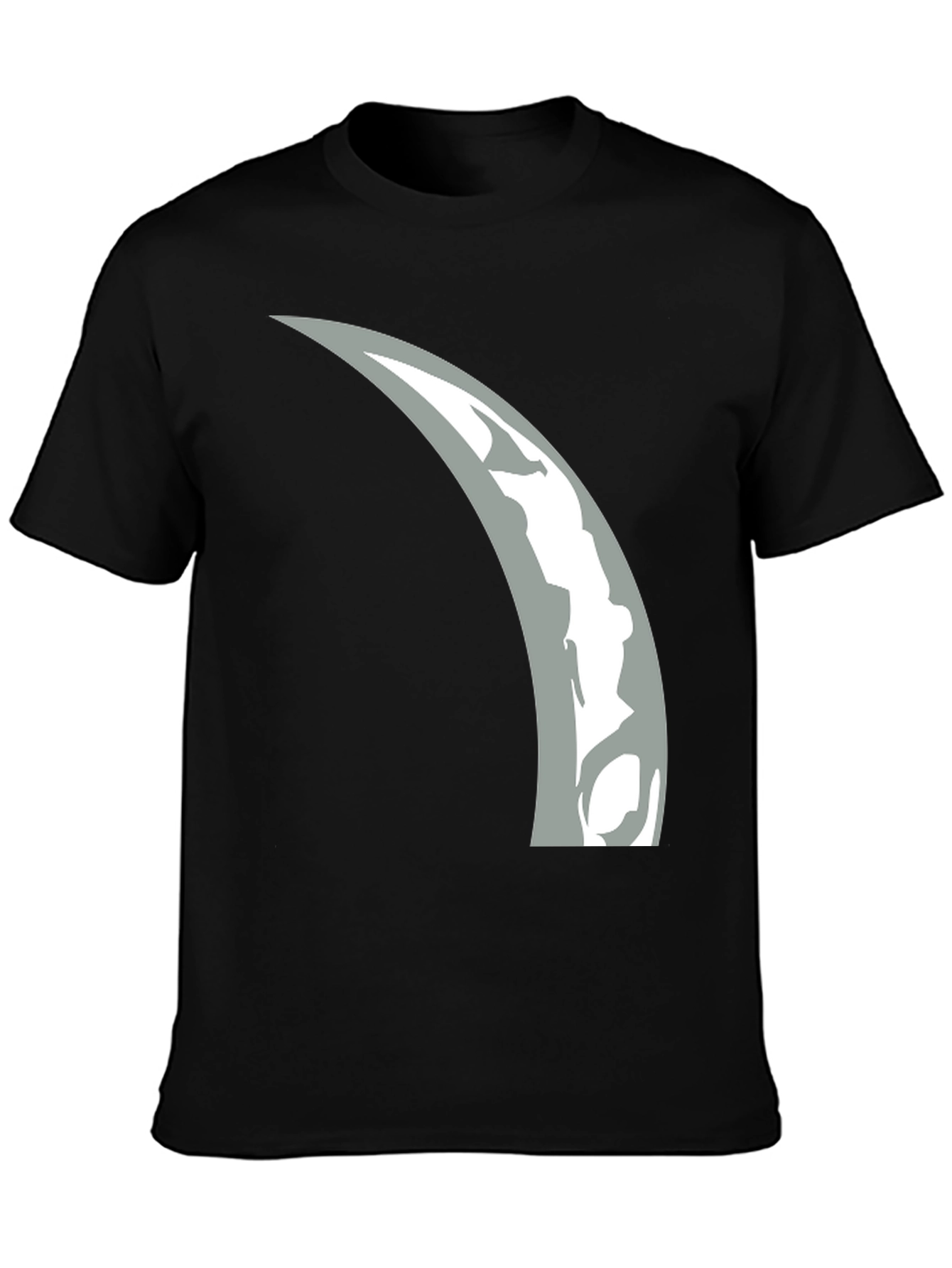 Crescent Moon Graphic T-Shirt - Modern Black Tee