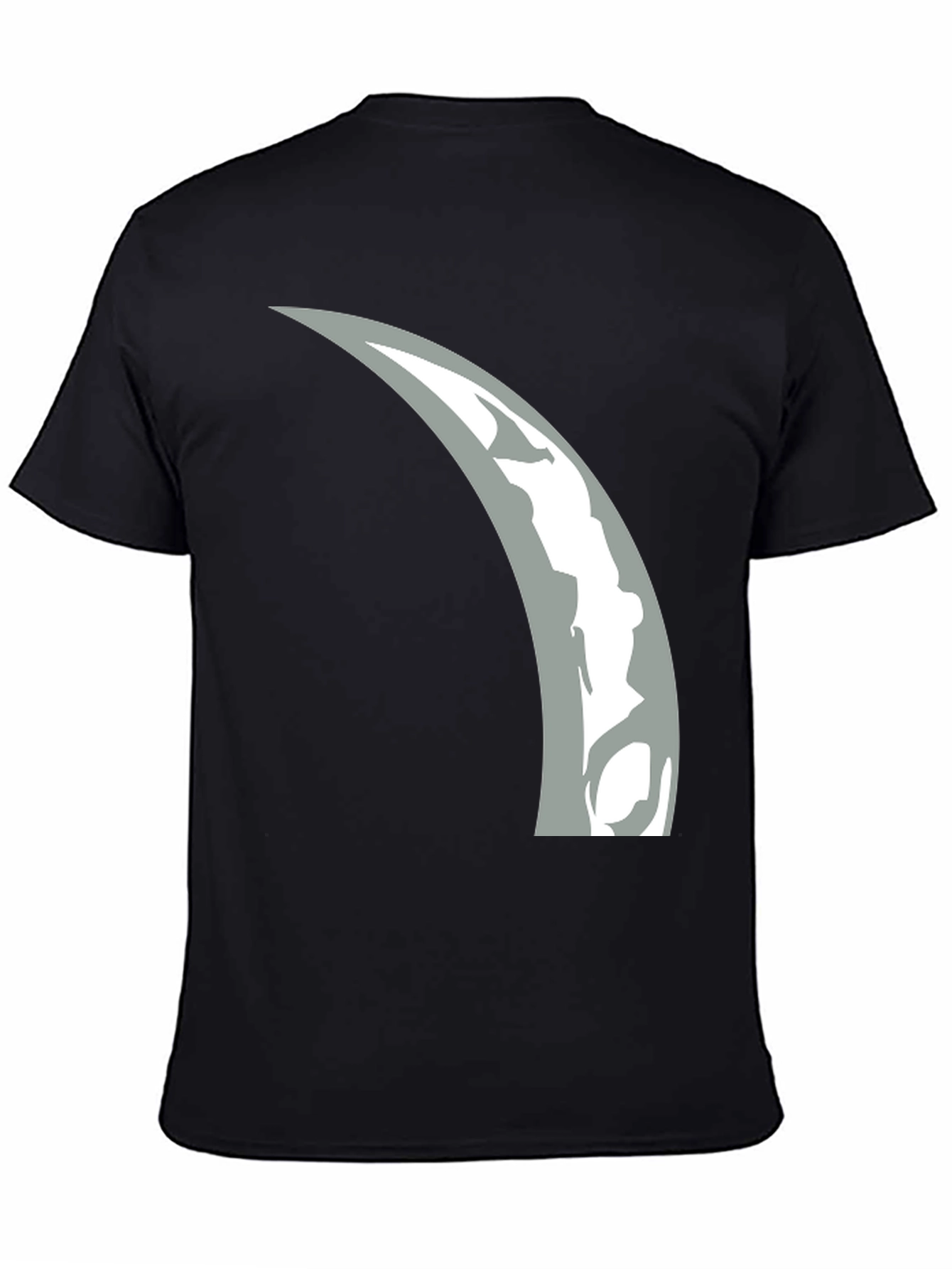 Crescent Moon Graphic T-Shirt - Modern Black Tee